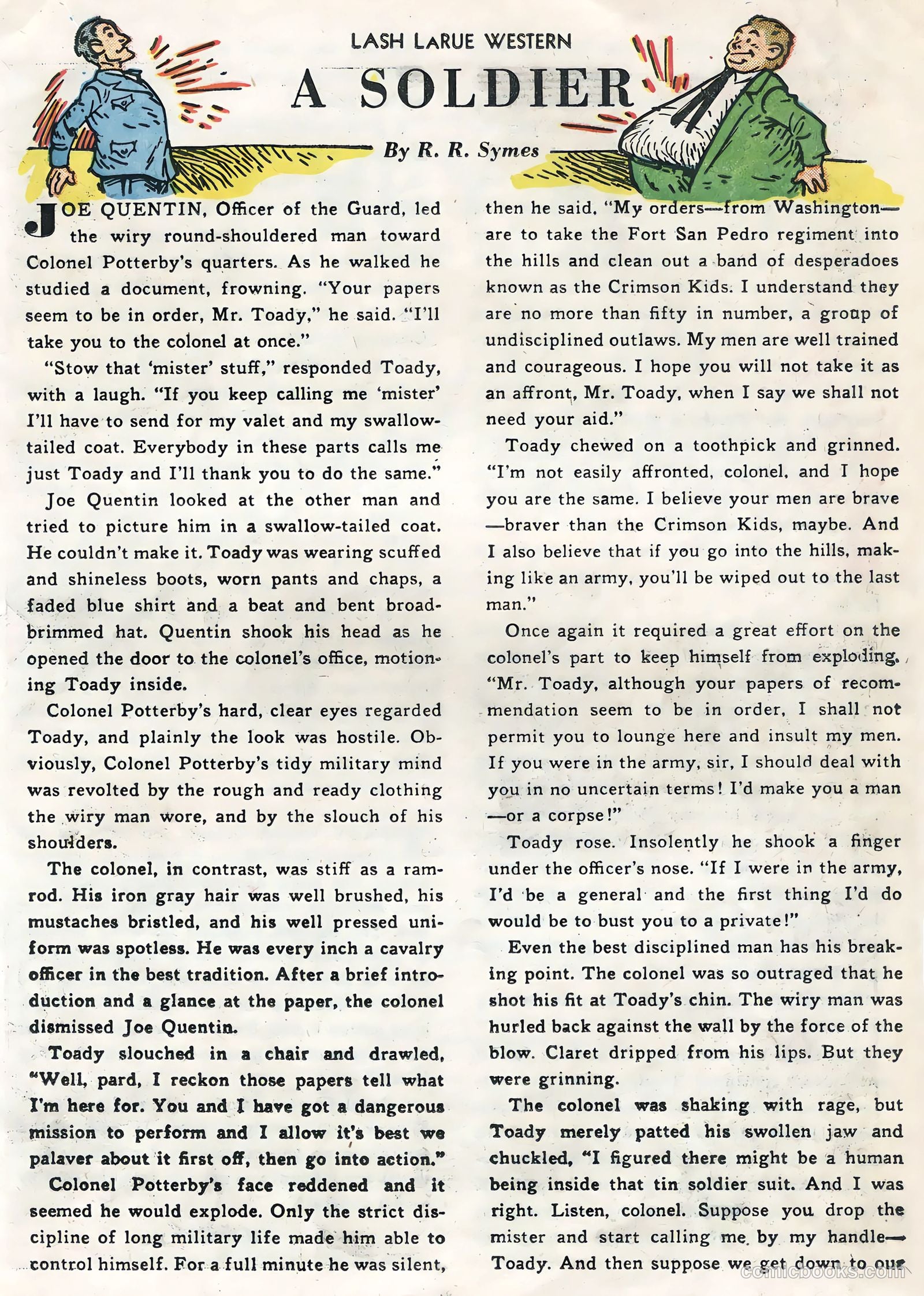 Lash La Rue Western #54 (1955) — page 15 of 36