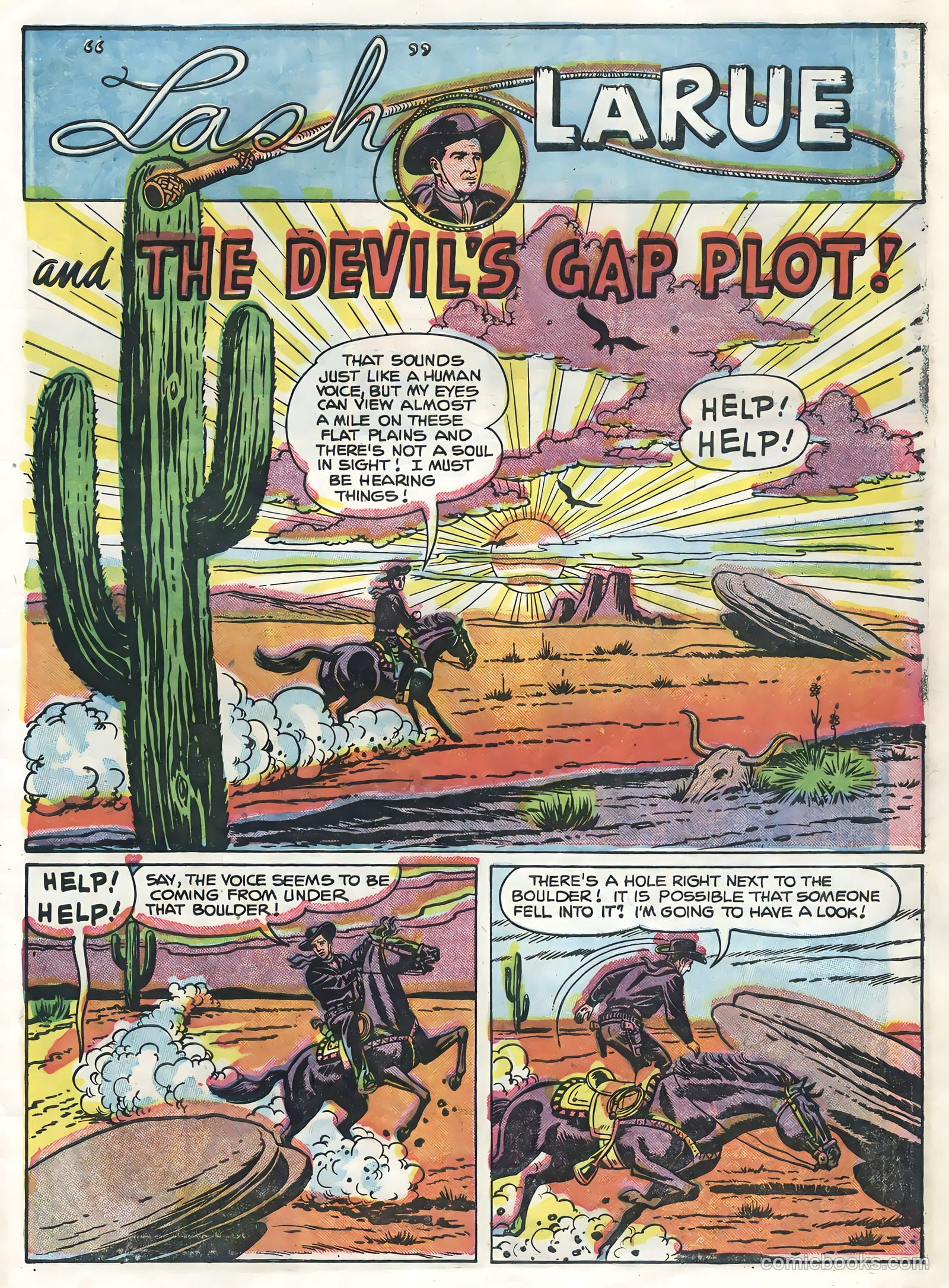 Lash La Rue Western #54 (1955) — page 27 of 36
