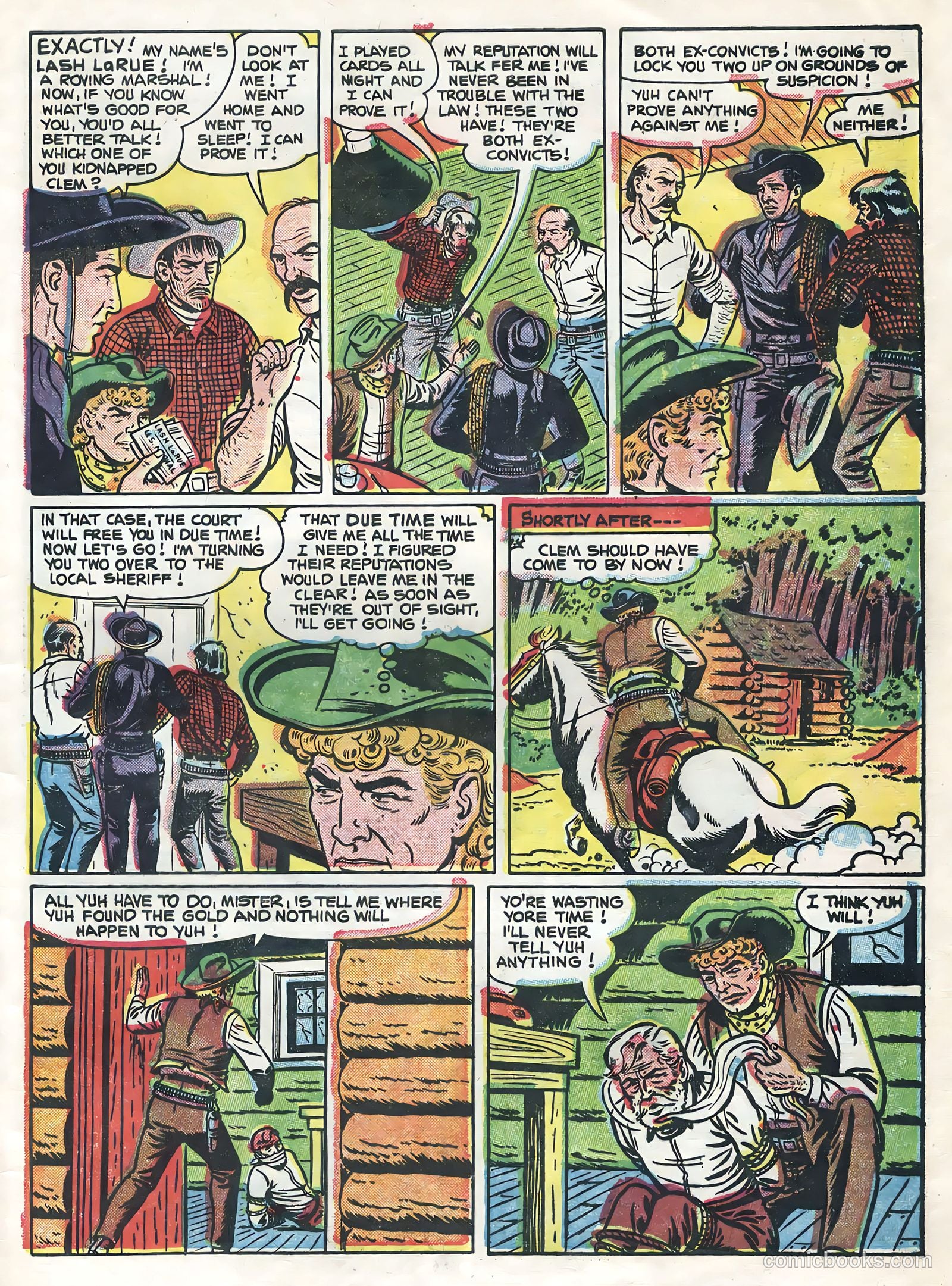 Lash La Rue Western #54 (1955) — page 33 of 36