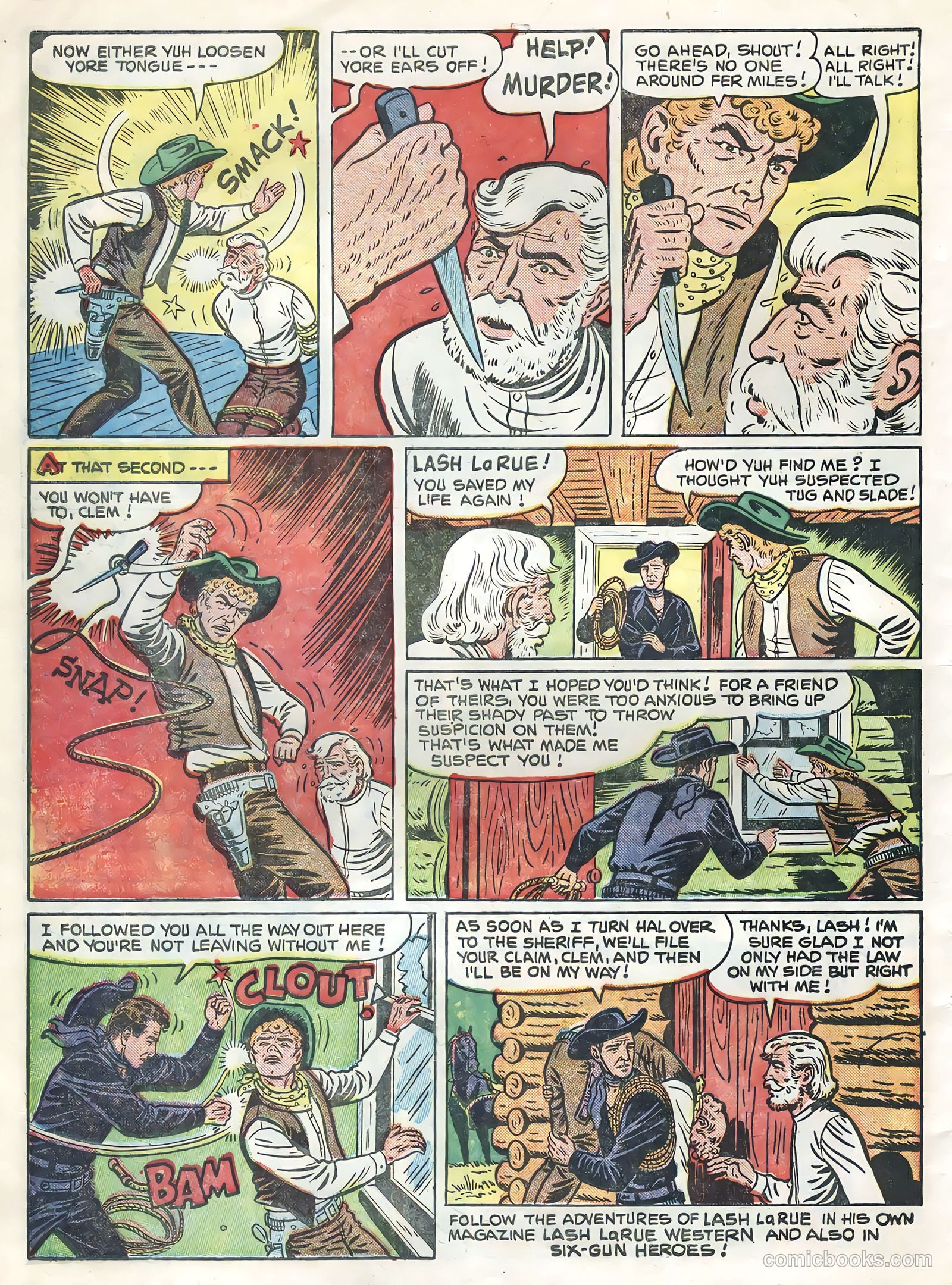 Lash La Rue Western #54 (1955) — page 34 of 36