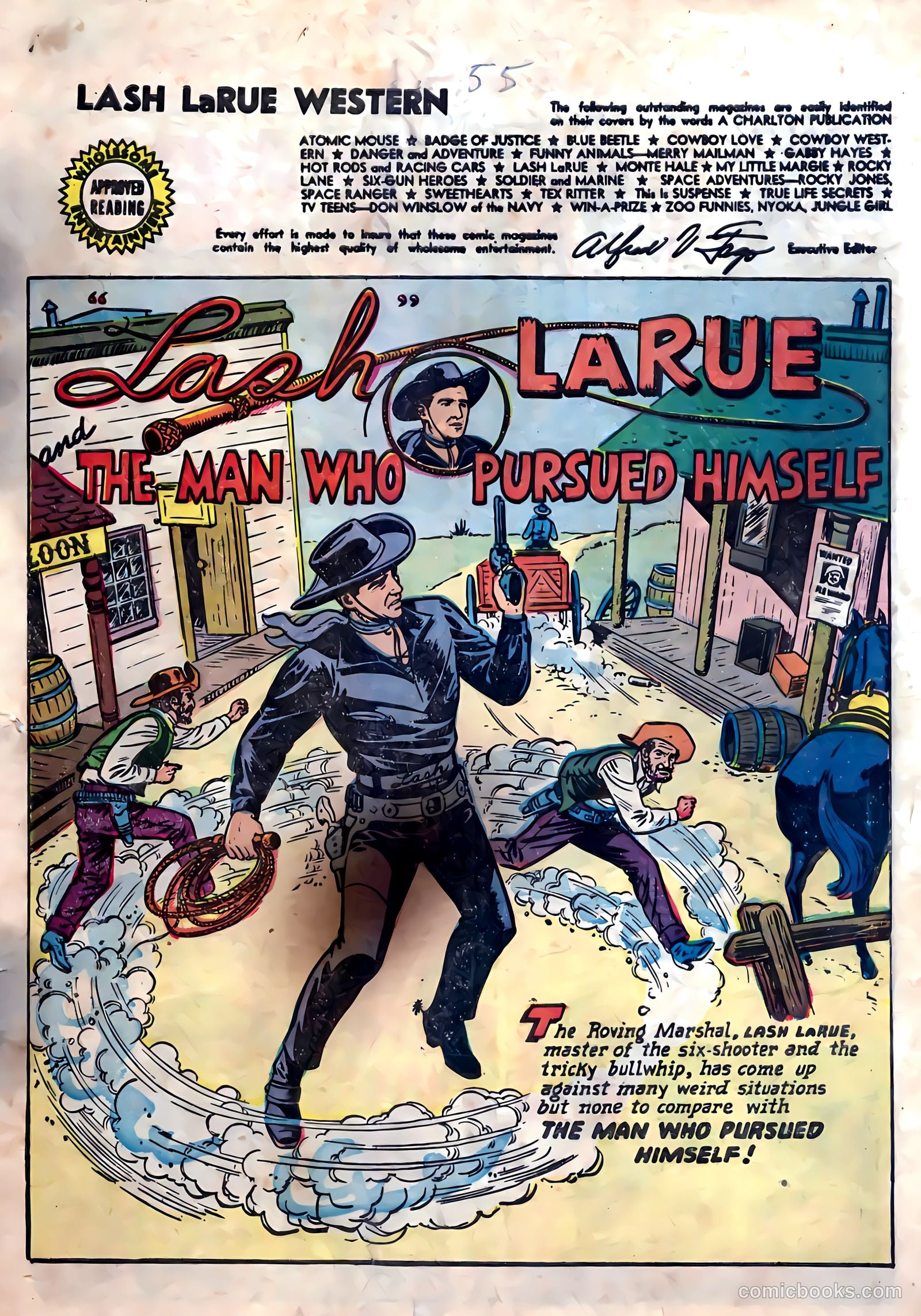 Lash La Rue Western #55 (1955) — page 2 of 33