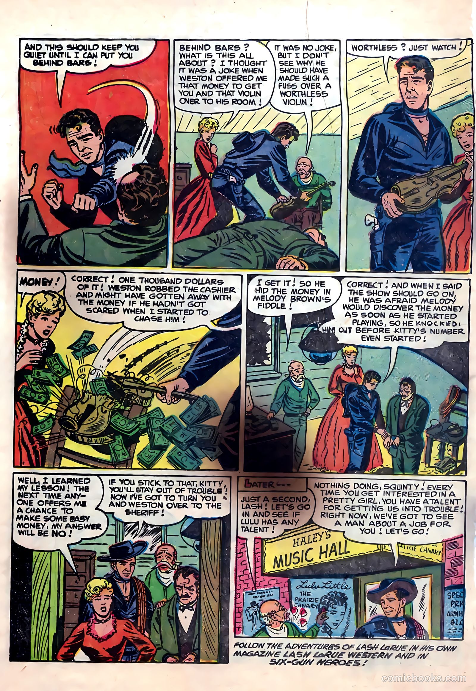 Lash La Rue Western #55 (1955) — page 25 of 33