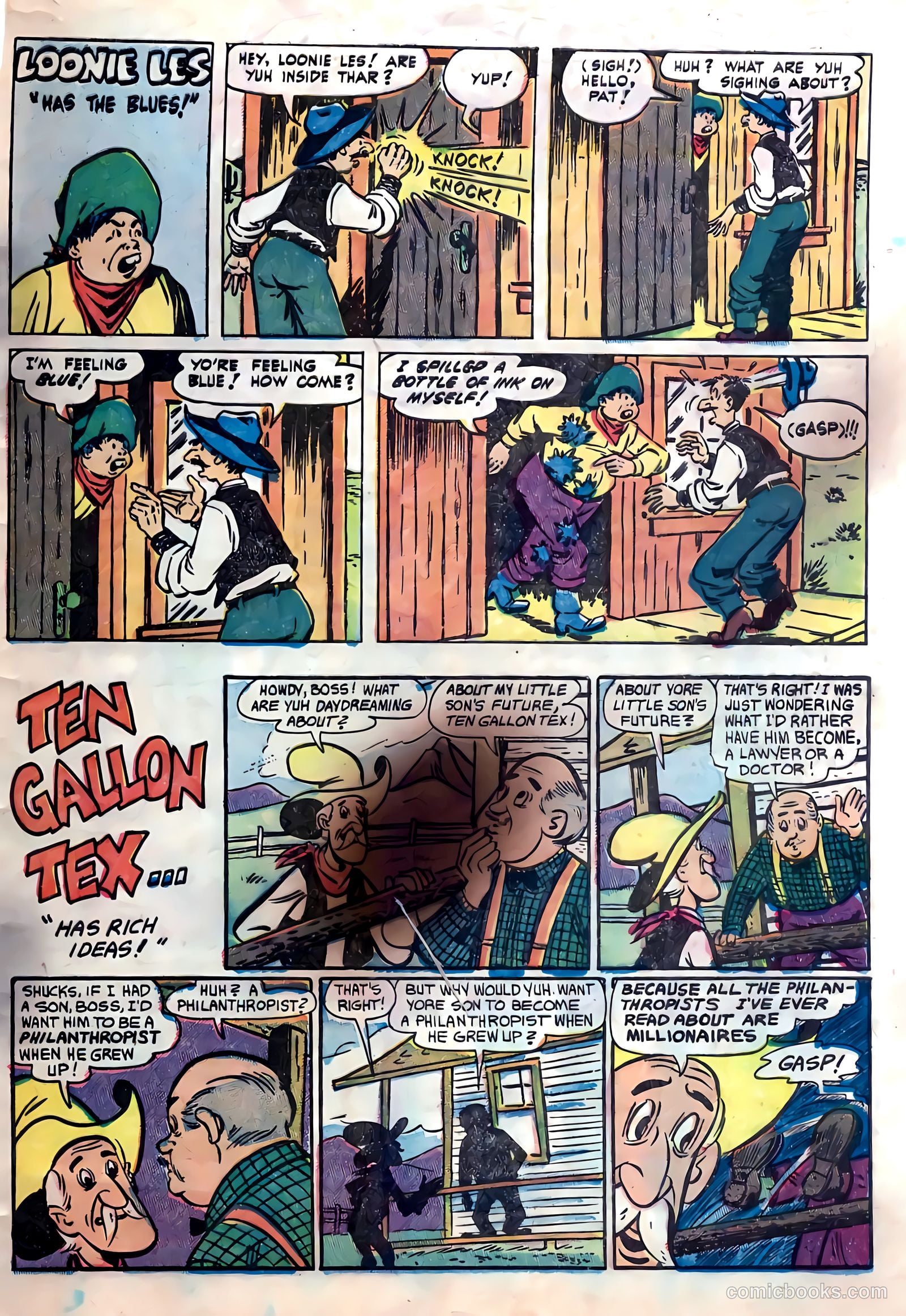 Lash La Rue Western #55 (1955) — page 32 of 33