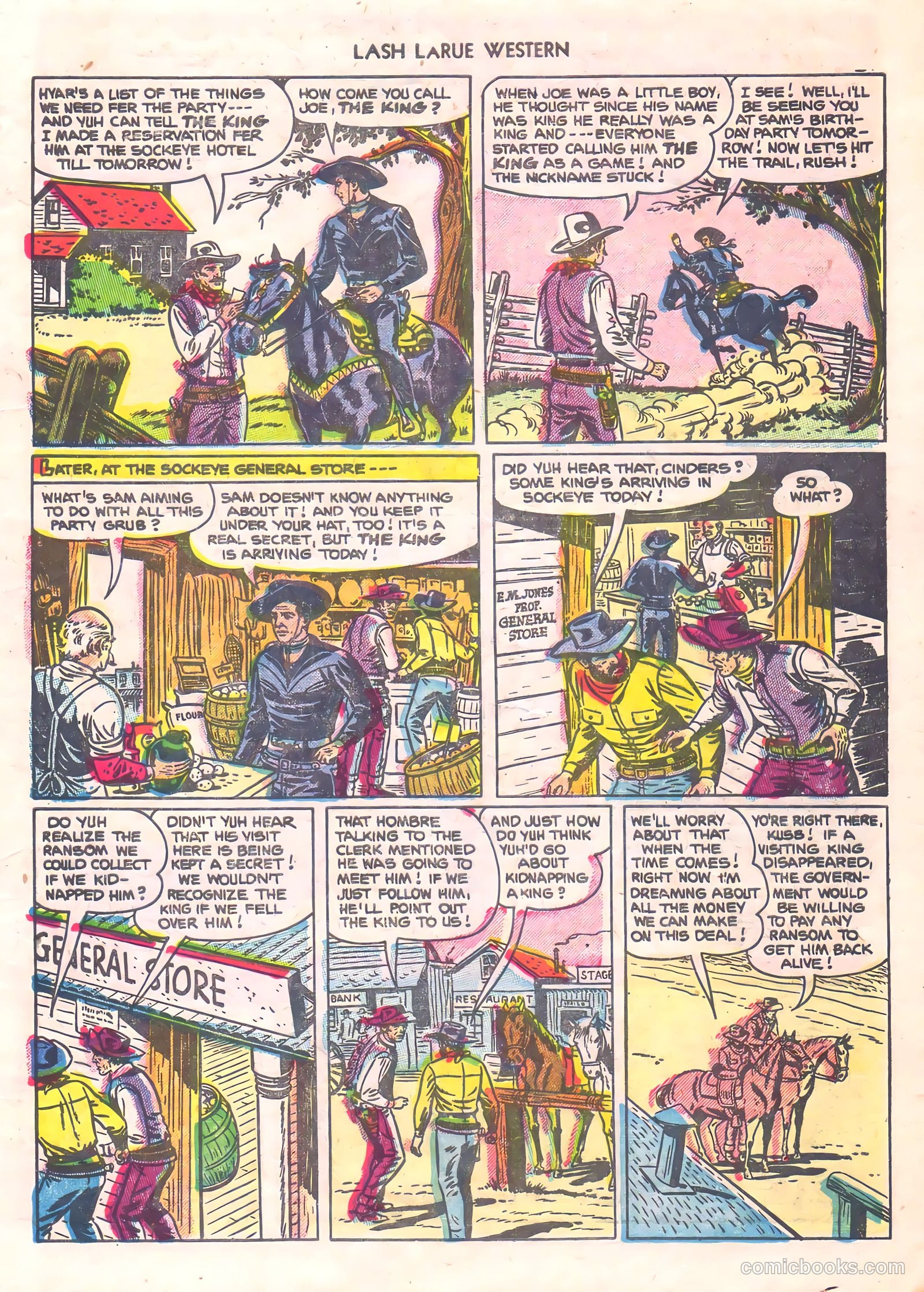 Lash La Rue Western #56 (1955) — page 5 of 36