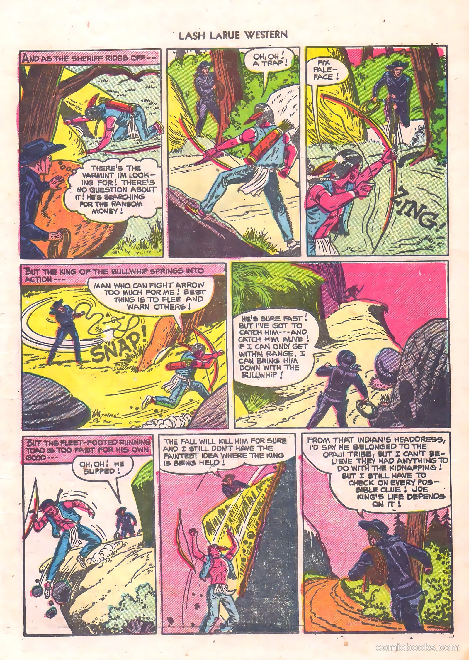 Lash La Rue Western #56 (1955) — page 9 of 36