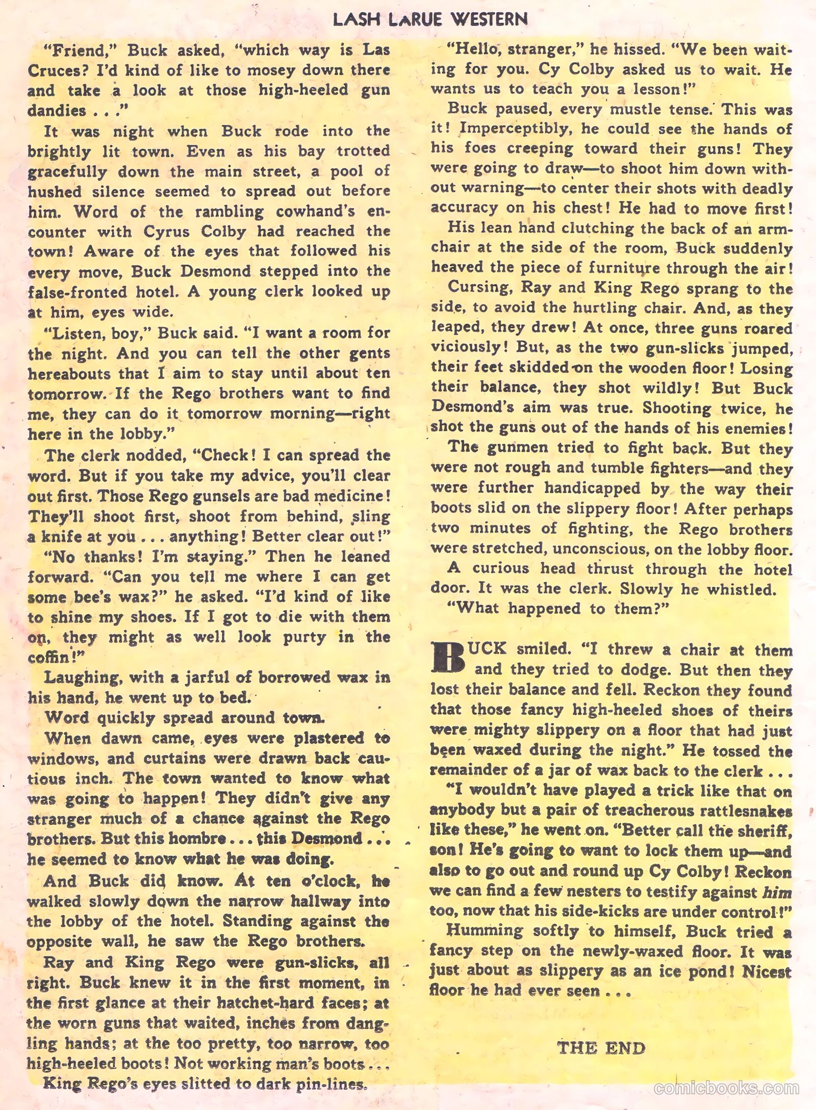 Lash La Rue Western #56 (1955) — page 14 of 36