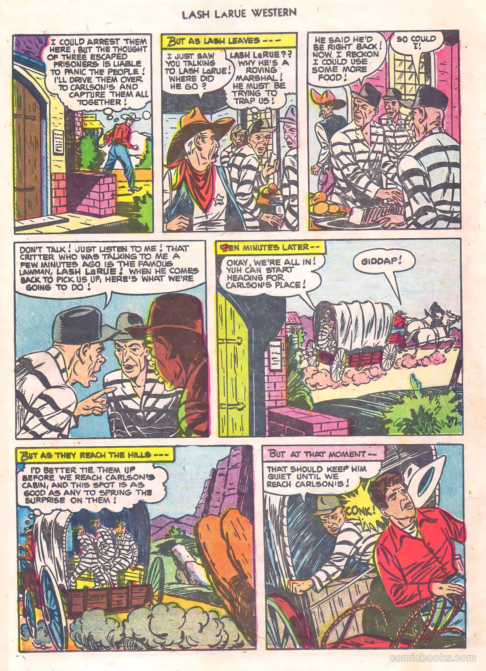 Lash La Rue Western #56 (1955) — page 21 of 36