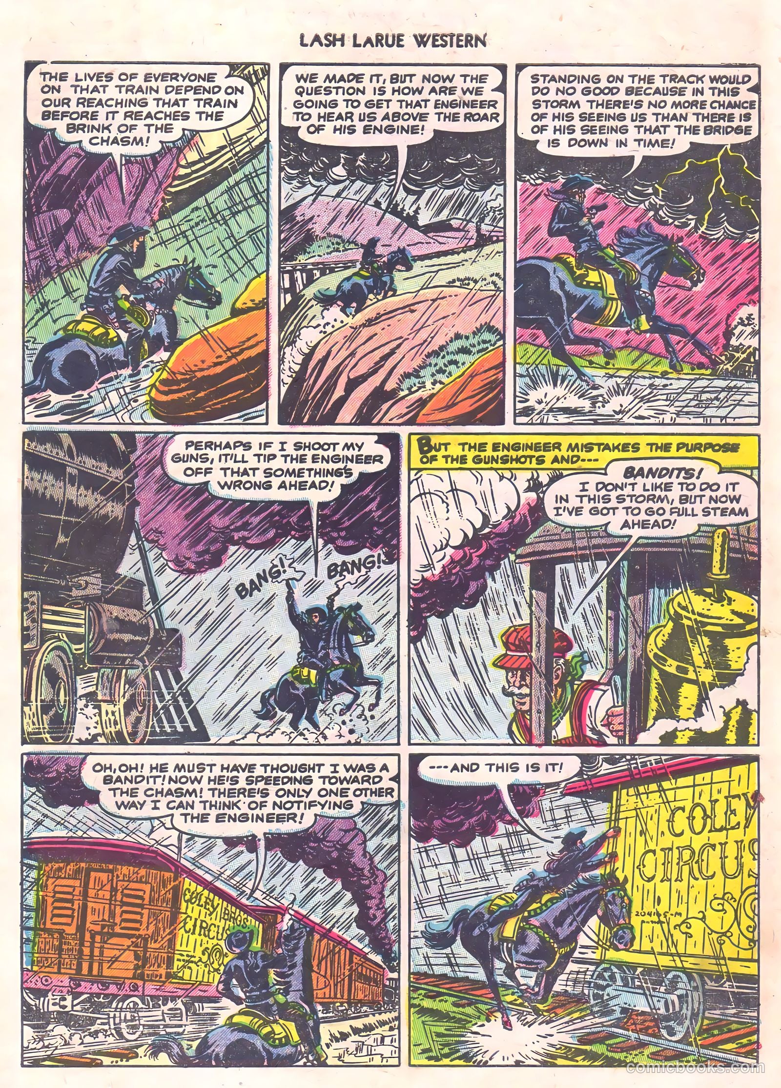 Lash La Rue Western #56 (1955) — page 27 of 36