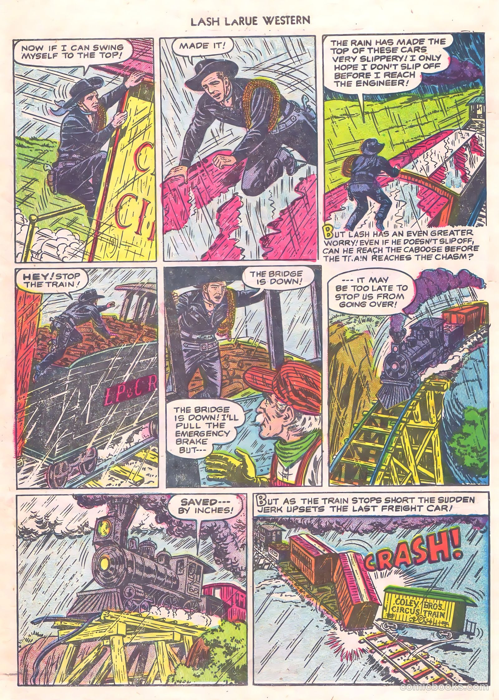 Lash La Rue Western #56 (1955) — page 28 of 36