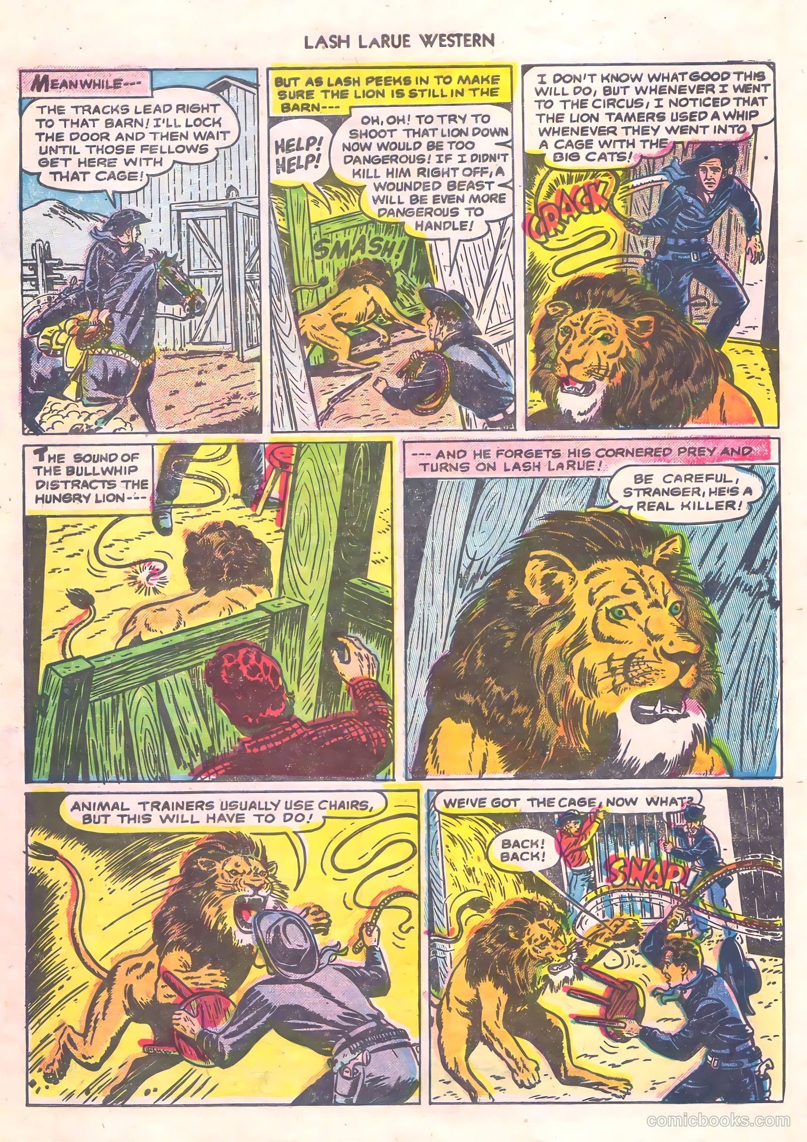 Lash La Rue Western #56 (1955) — page 32 of 36