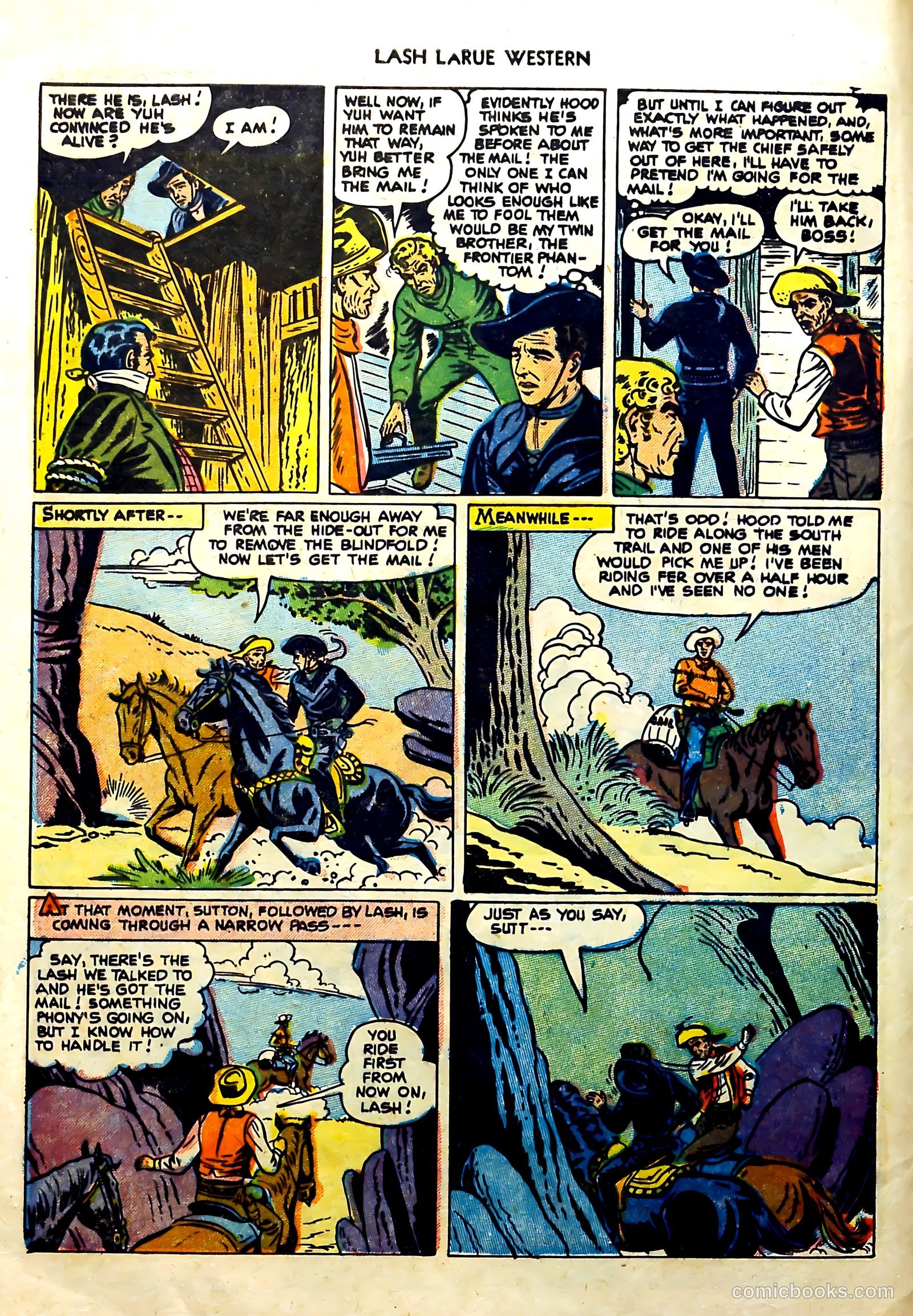 Lash La Rue Western #57 (1955) — page 8 of 36