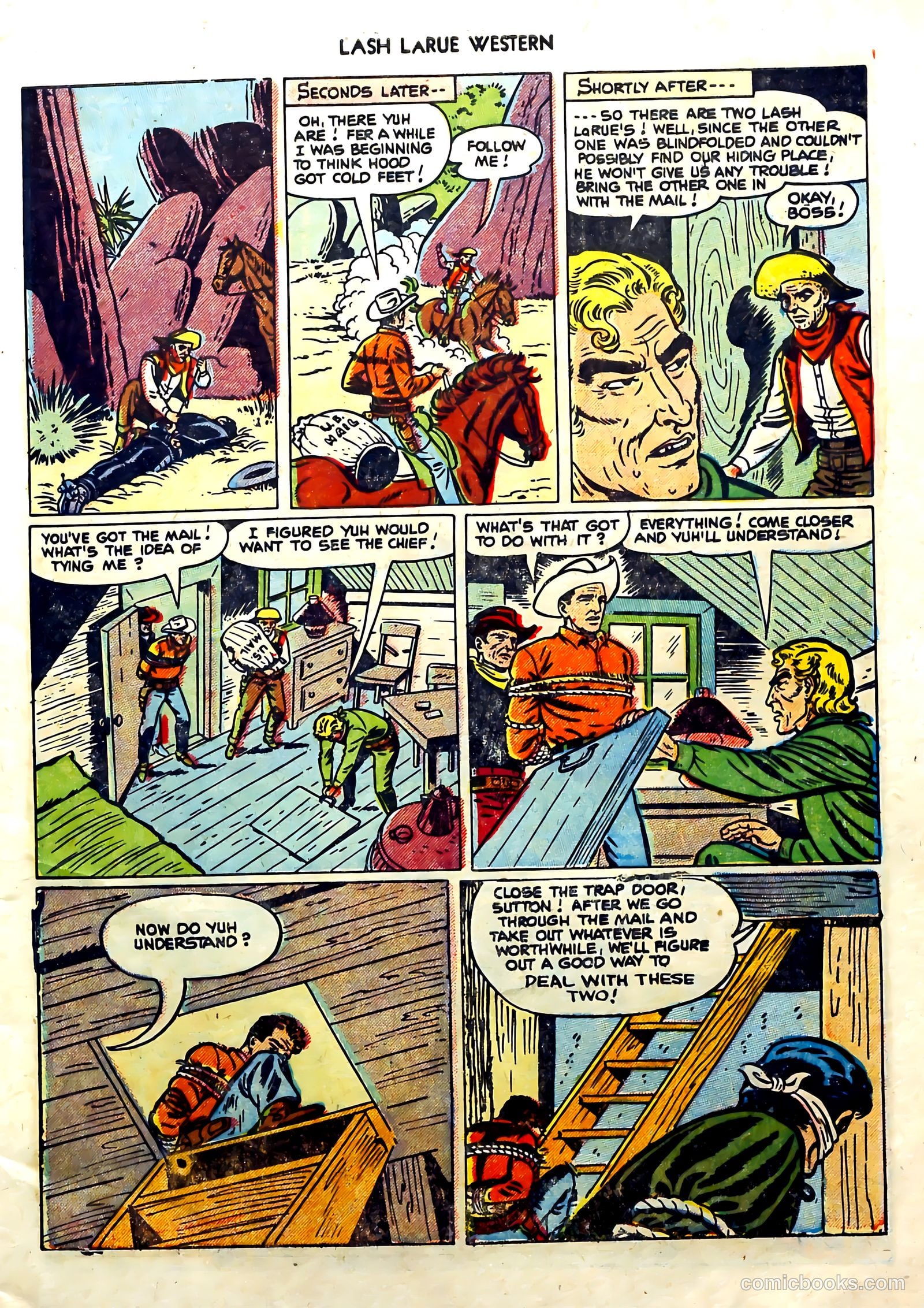 Lash La Rue Western #57 (1955) — page 9 of 36