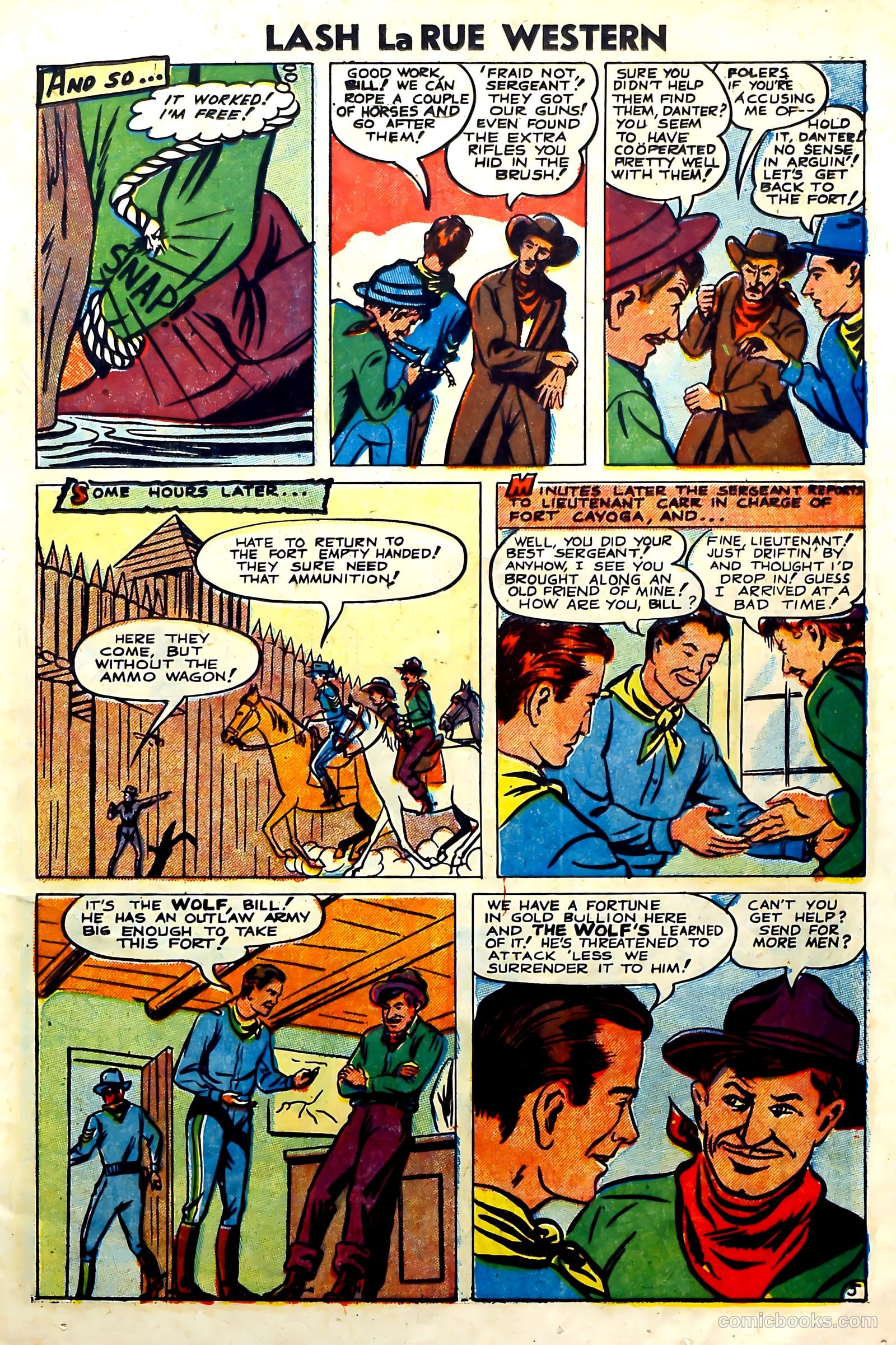 Lash La Rue Western #57 (1955) — page 19 of 36