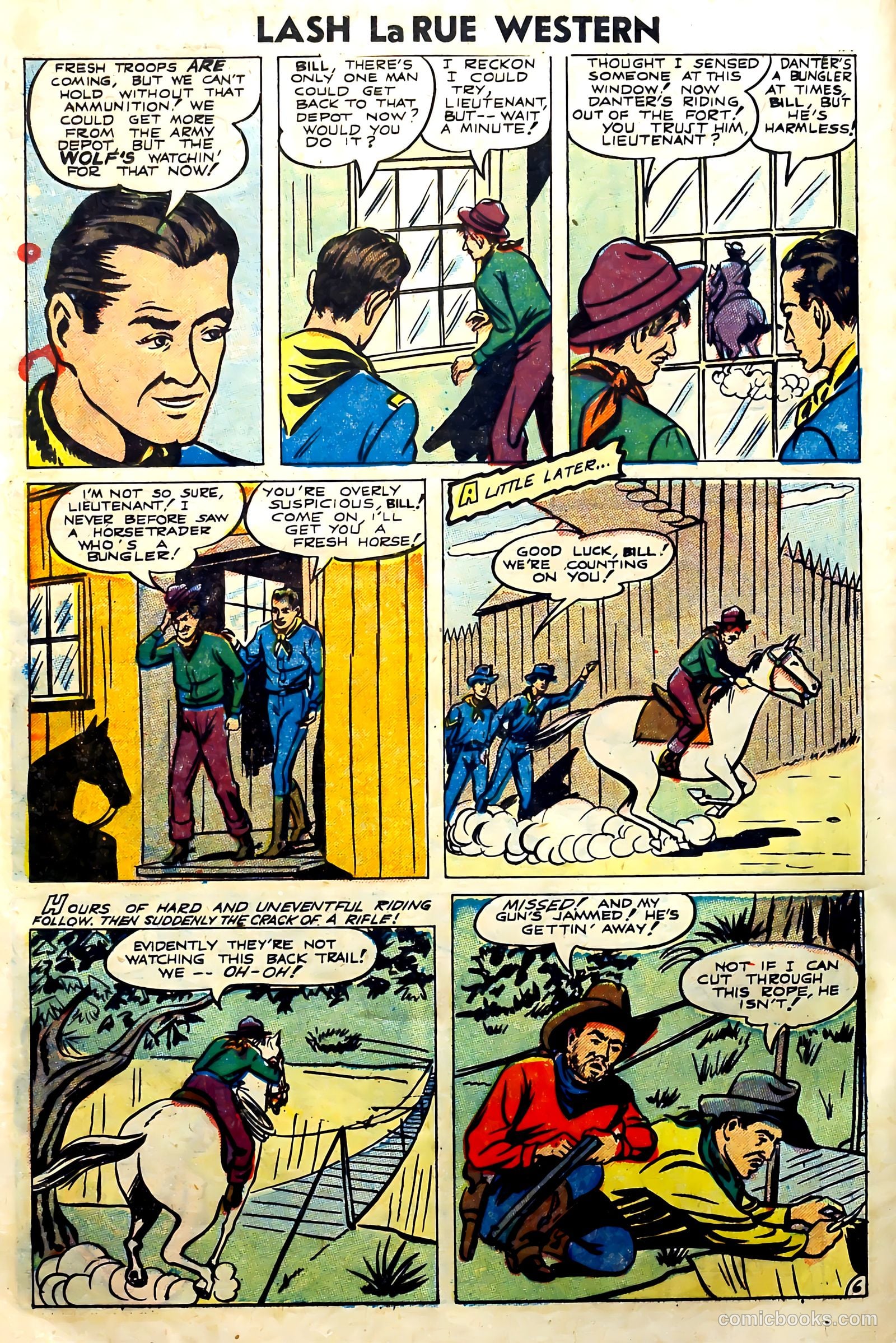 Lash La Rue Western #57 (1955) — page 20 of 36