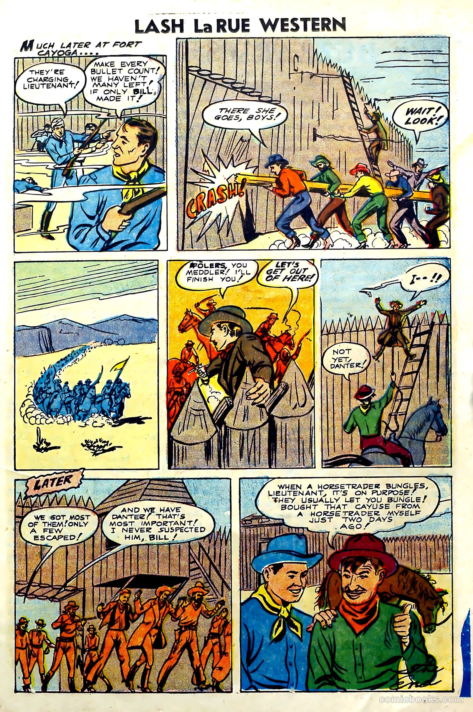 Lash La Rue Western #57 (1955) — page 23 of 36