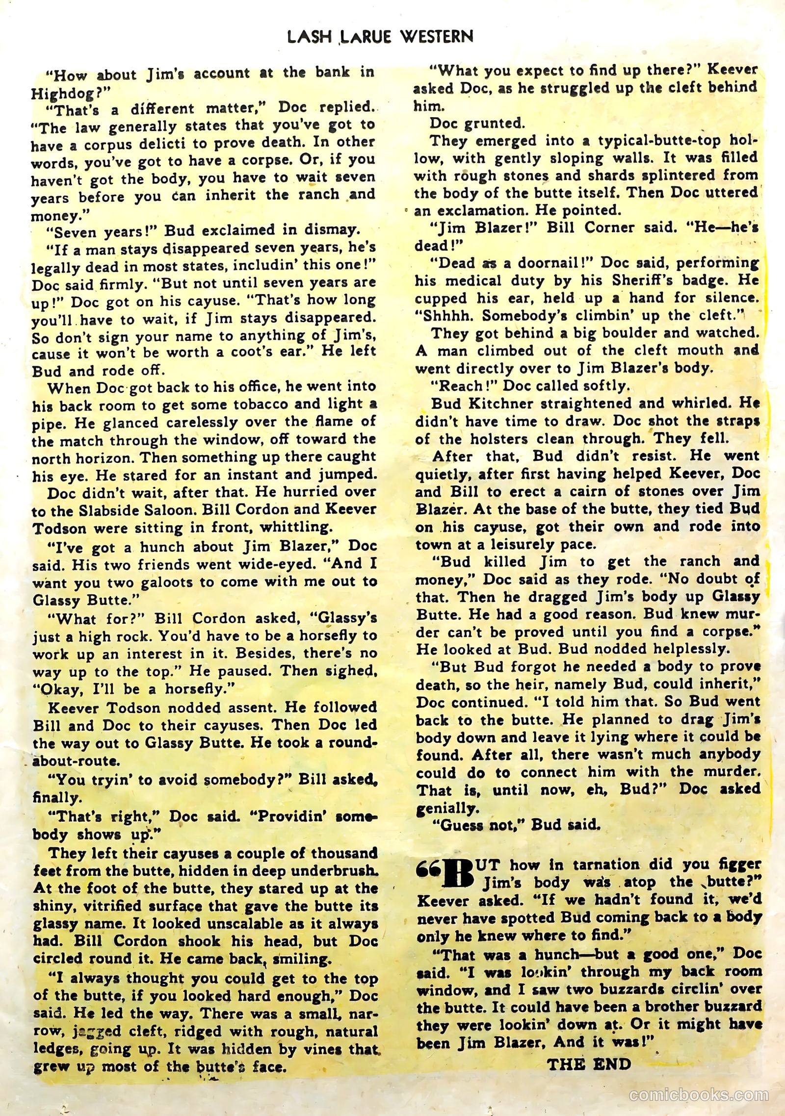 Lash La Rue Western #57 (1955) — page 25 of 36