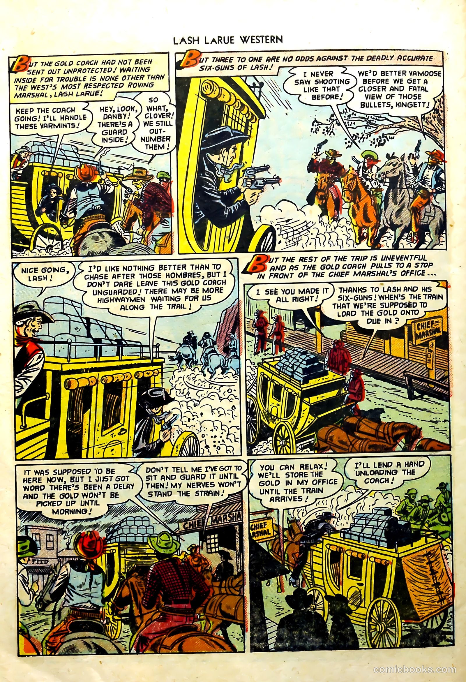 Lash La Rue Western #57 (1955) — page 28 of 36