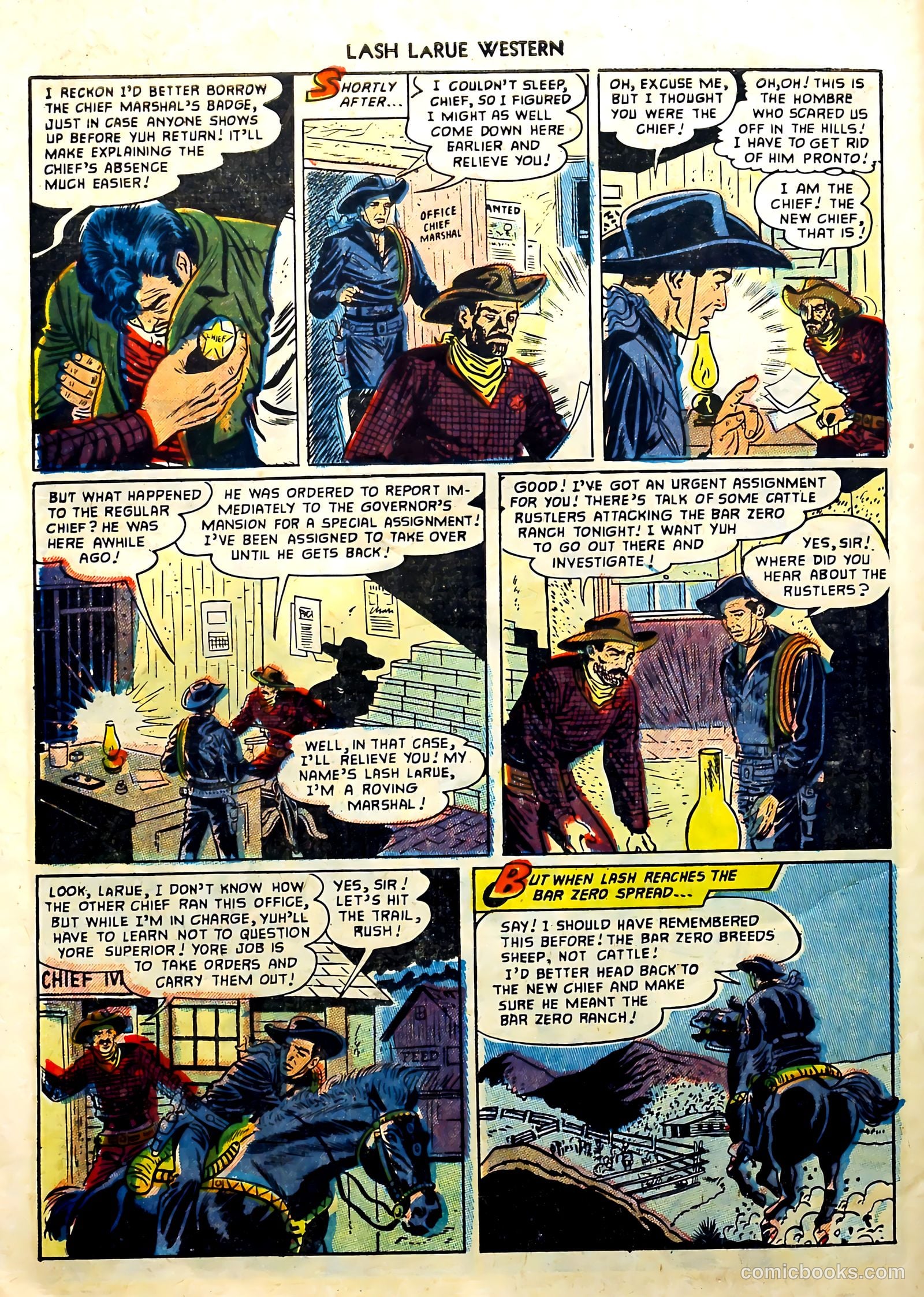 Lash La Rue Western #57 (1955) — page 30 of 36