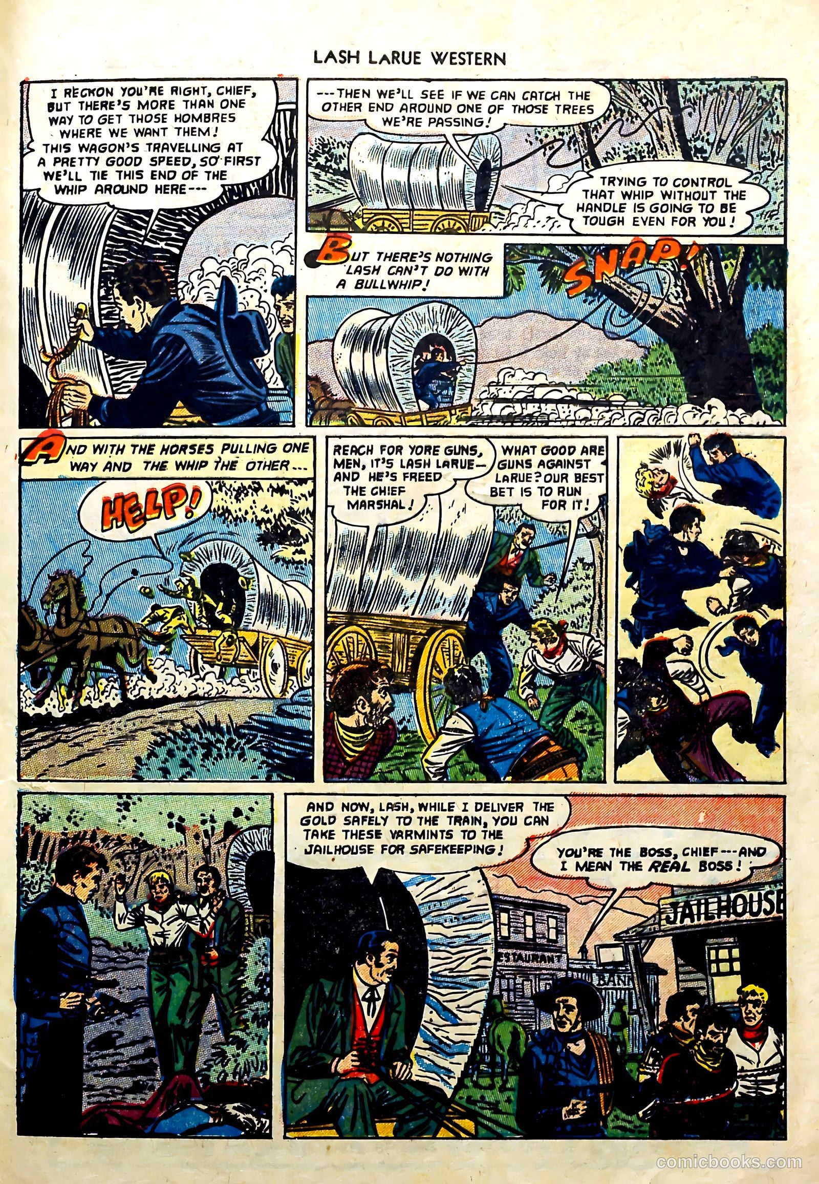 Lash La Rue Western #57 (1955) — page 33 of 36