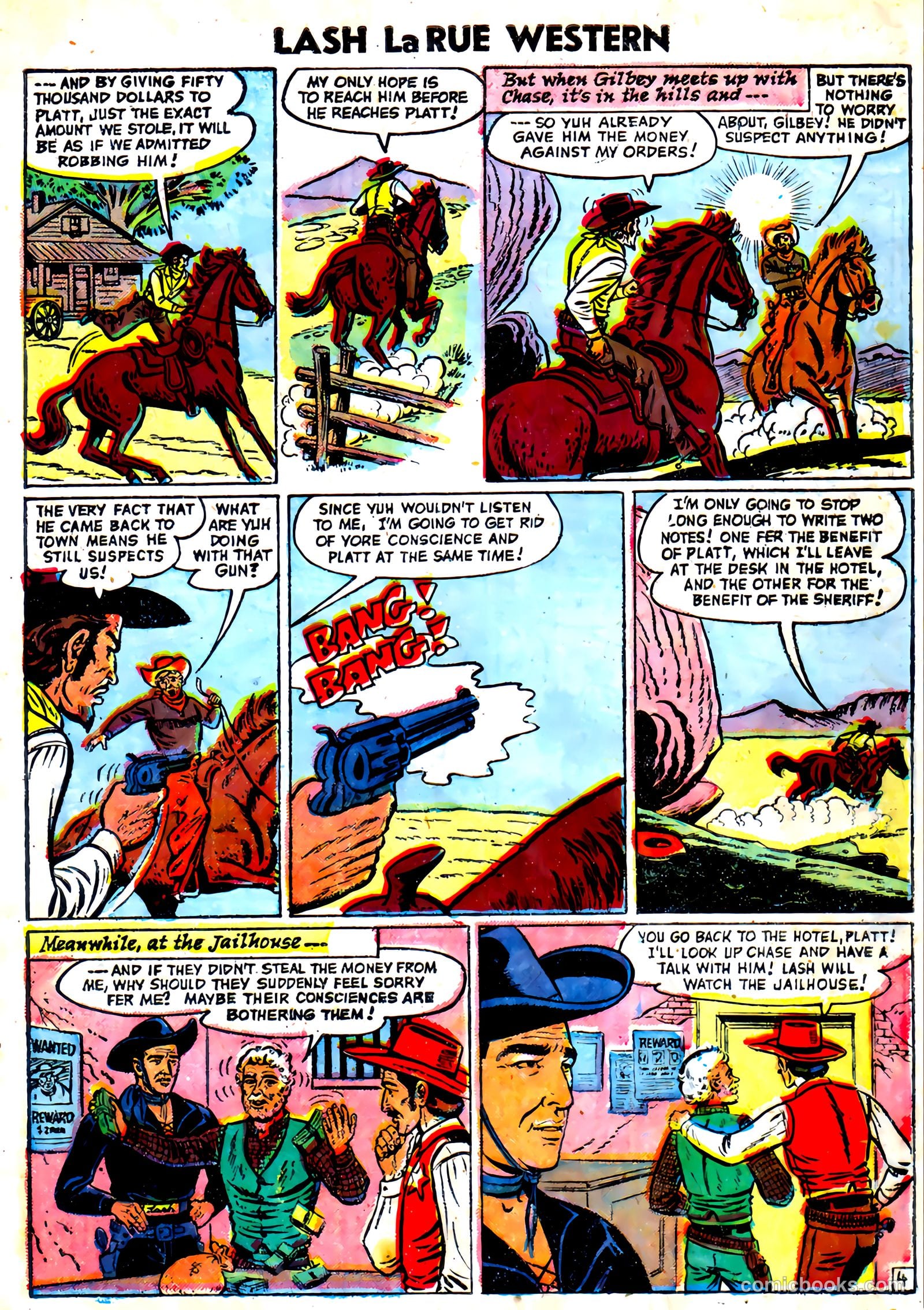 Lash La Rue Western #59 (1956) — page 7 of 36