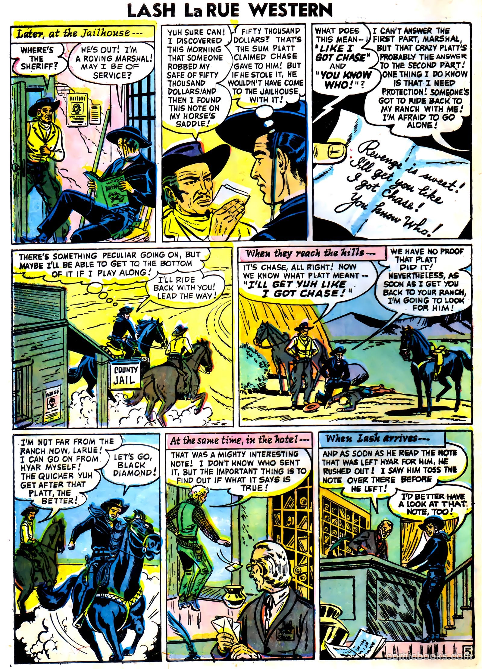 Lash La Rue Western #59 (1956) — page 8 of 36