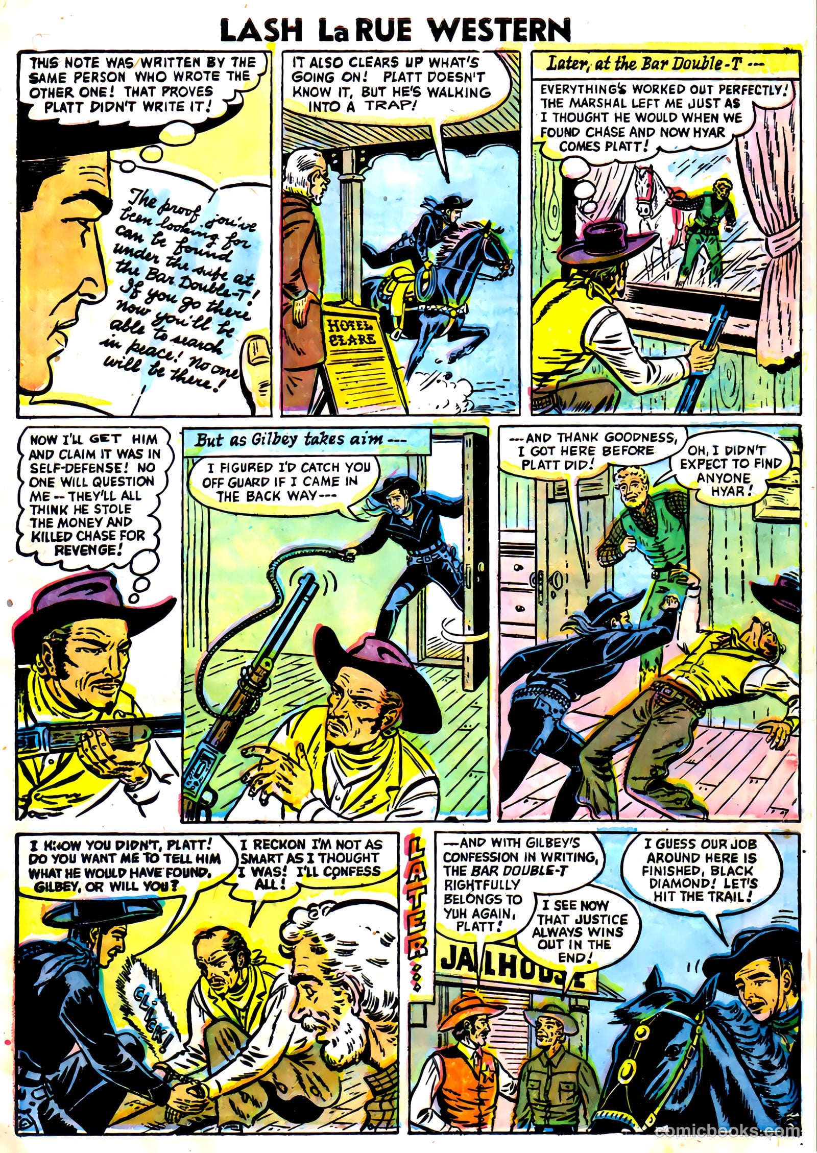 Lash La Rue Western #59 (1956) — page 9 of 36
