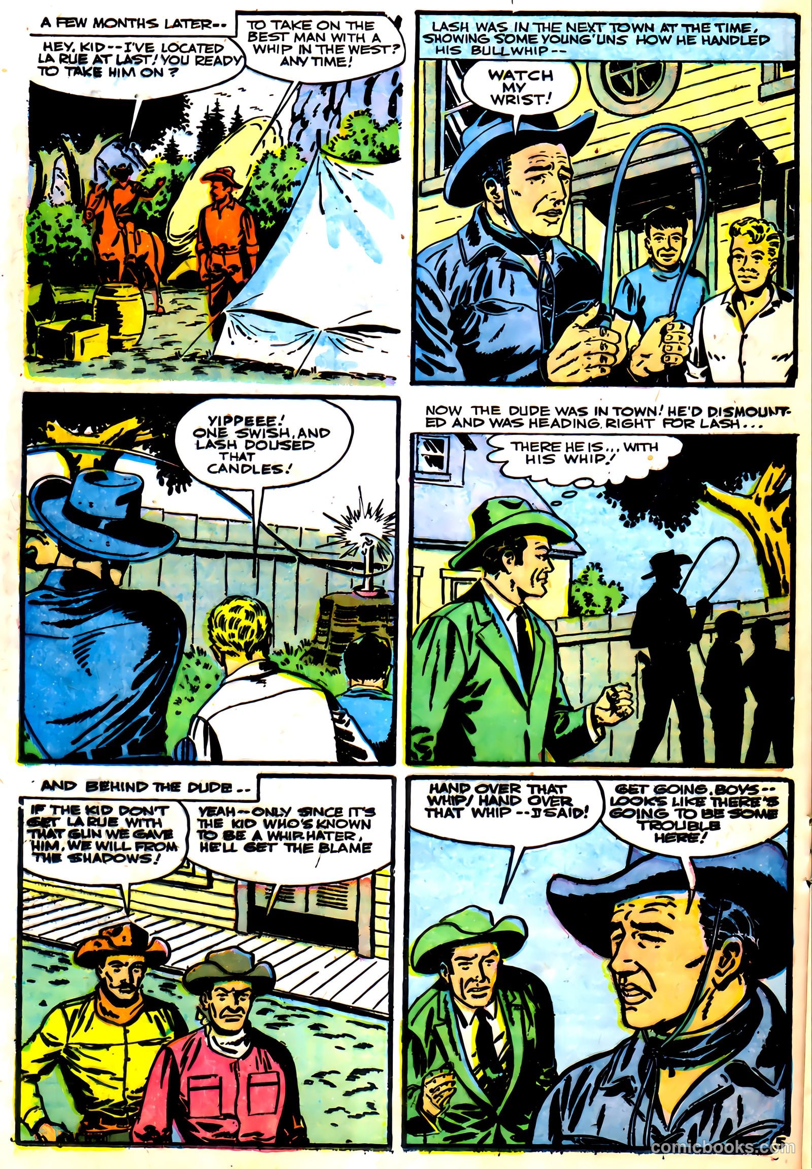Lash La Rue Western #59 (1956) — page 16 of 36