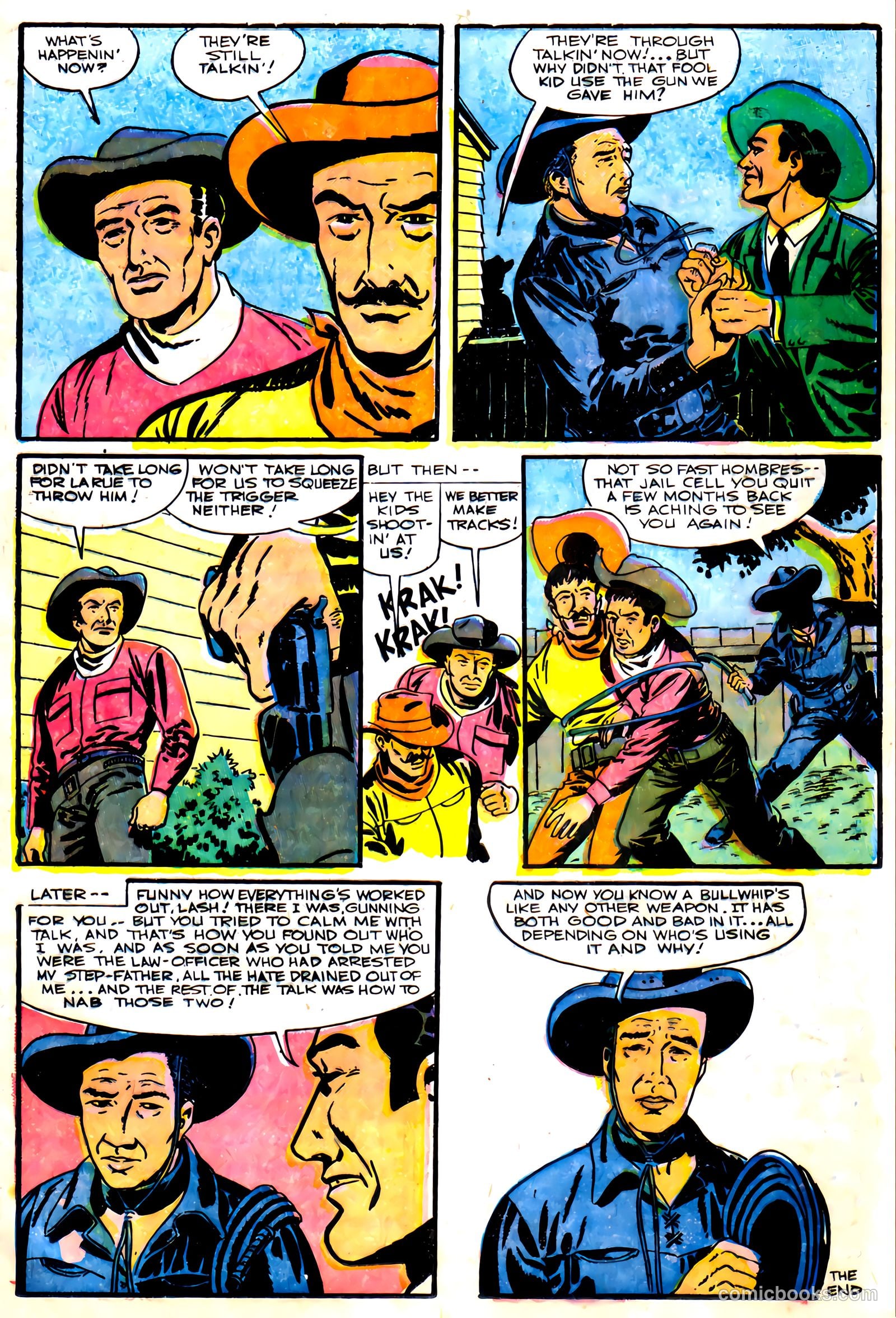 Lash La Rue Western #59 (1956) — page 17 of 36