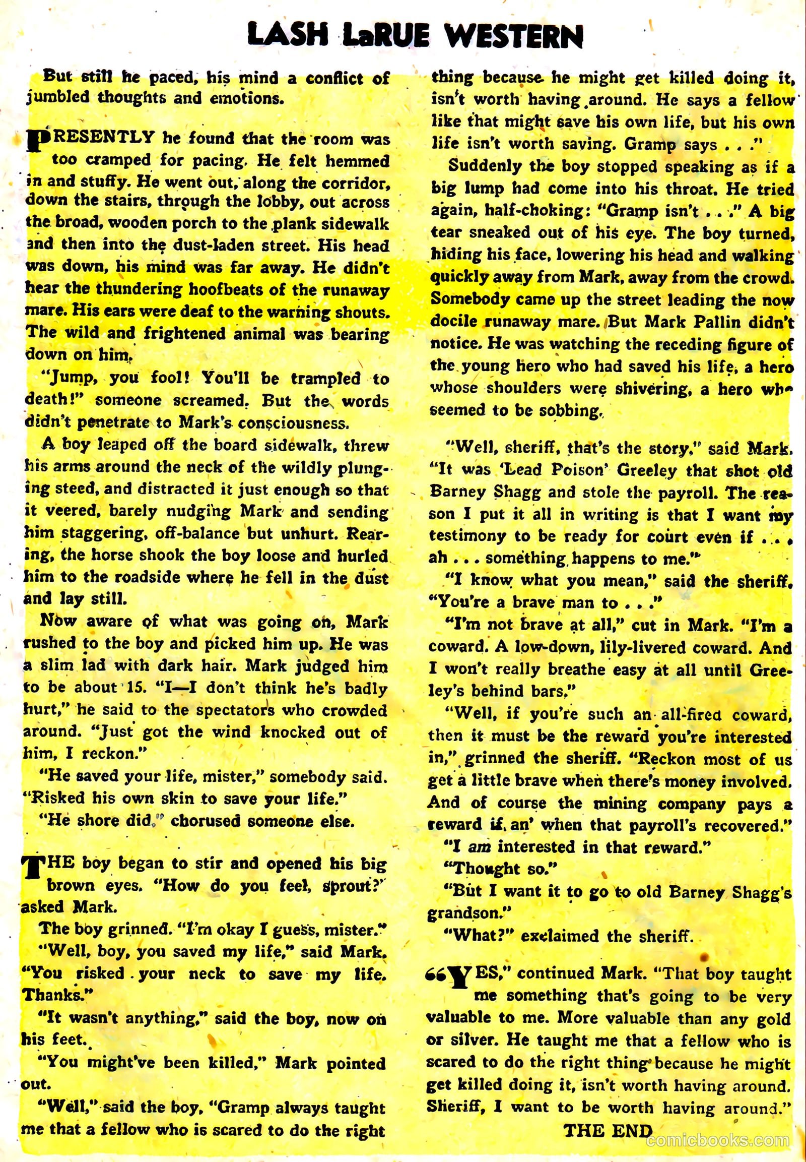 Lash La Rue Western #59 (1956) — page 19 of 36