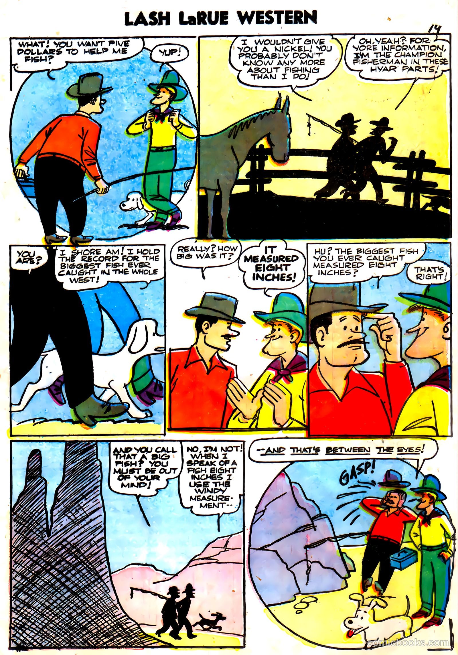 Lash La Rue Western #59 (1956) — page 21 of 36