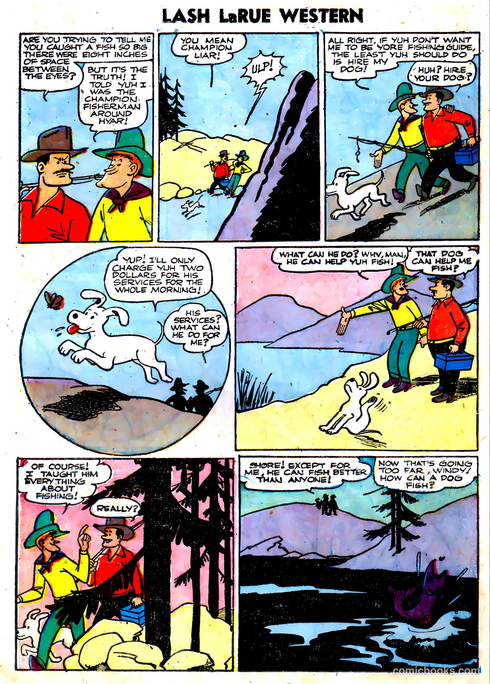 Lash La Rue Western #59 (1956) — page 23 of 36