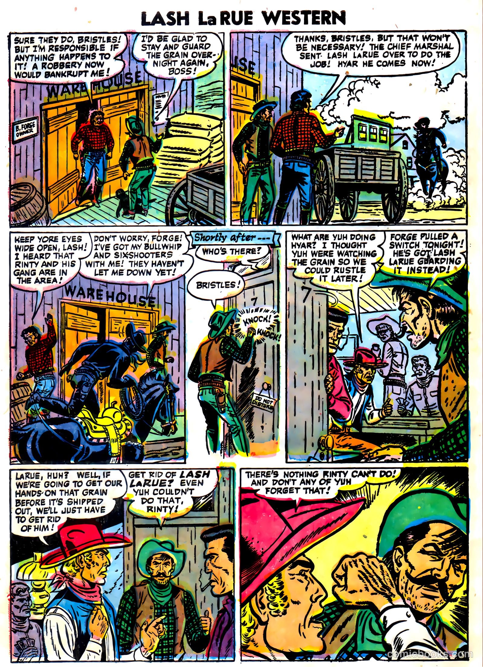 Lash La Rue Western #59 (1956) — page 28 of 36