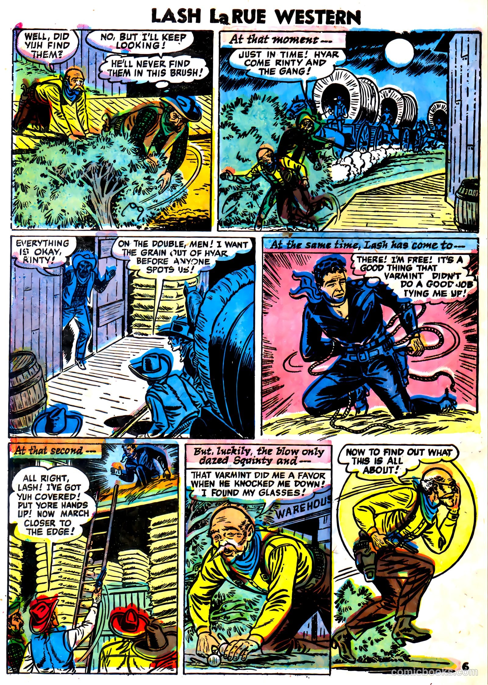 Lash La Rue Western #59 (1956) — page 32 of 36