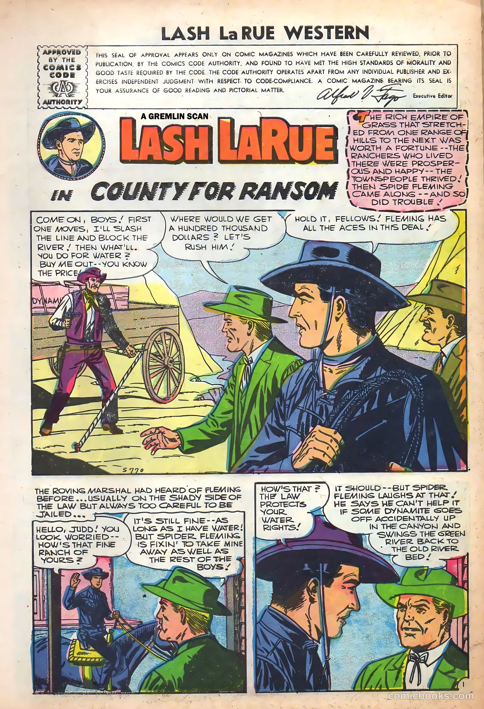 Lash La Rue Western #61 (1956) — page 3 of 36