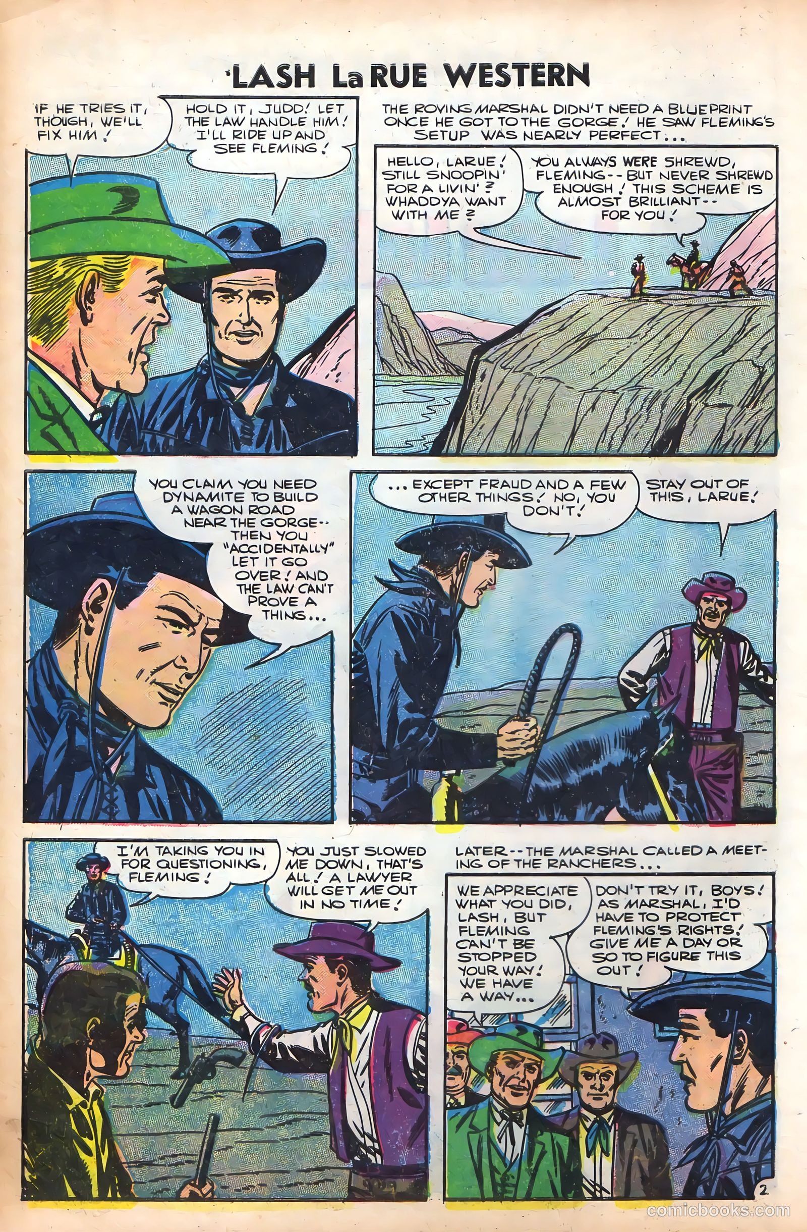 Lash La Rue Western #61 (1956) — page 4 of 36