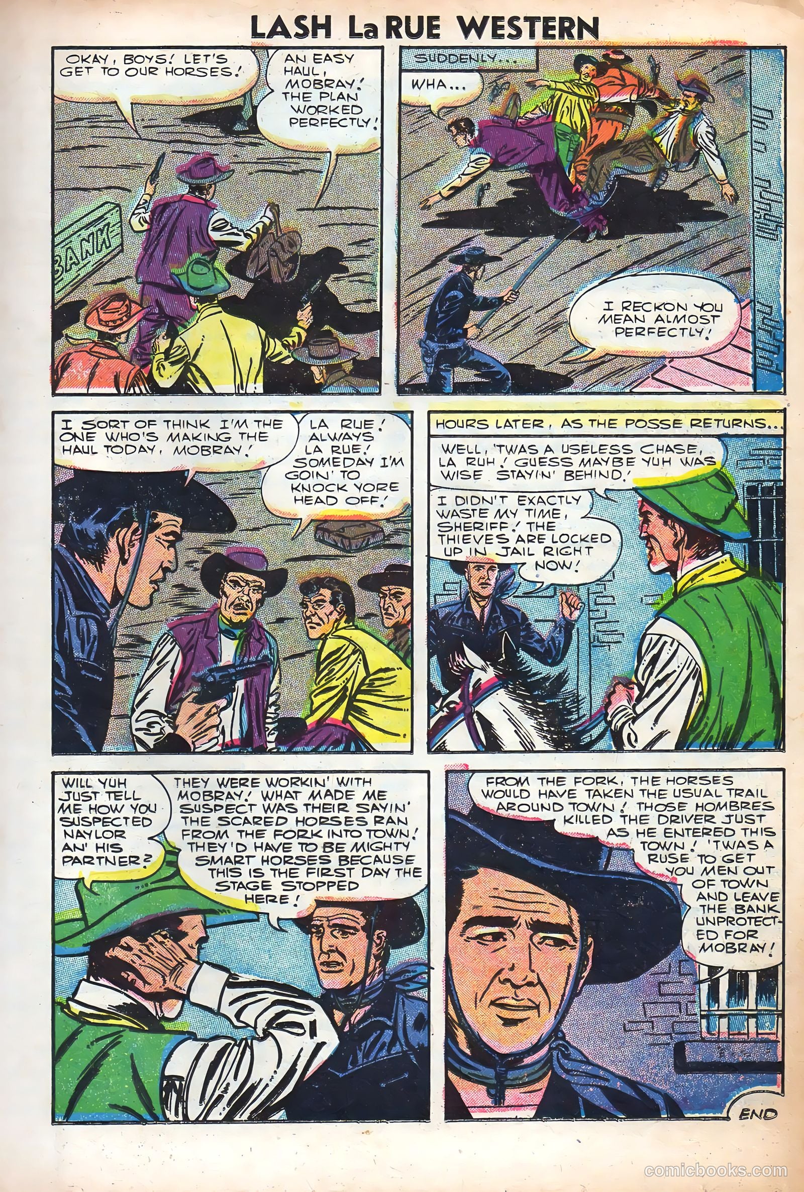 Lash La Rue Western #61 (1956) — page 17 of 36