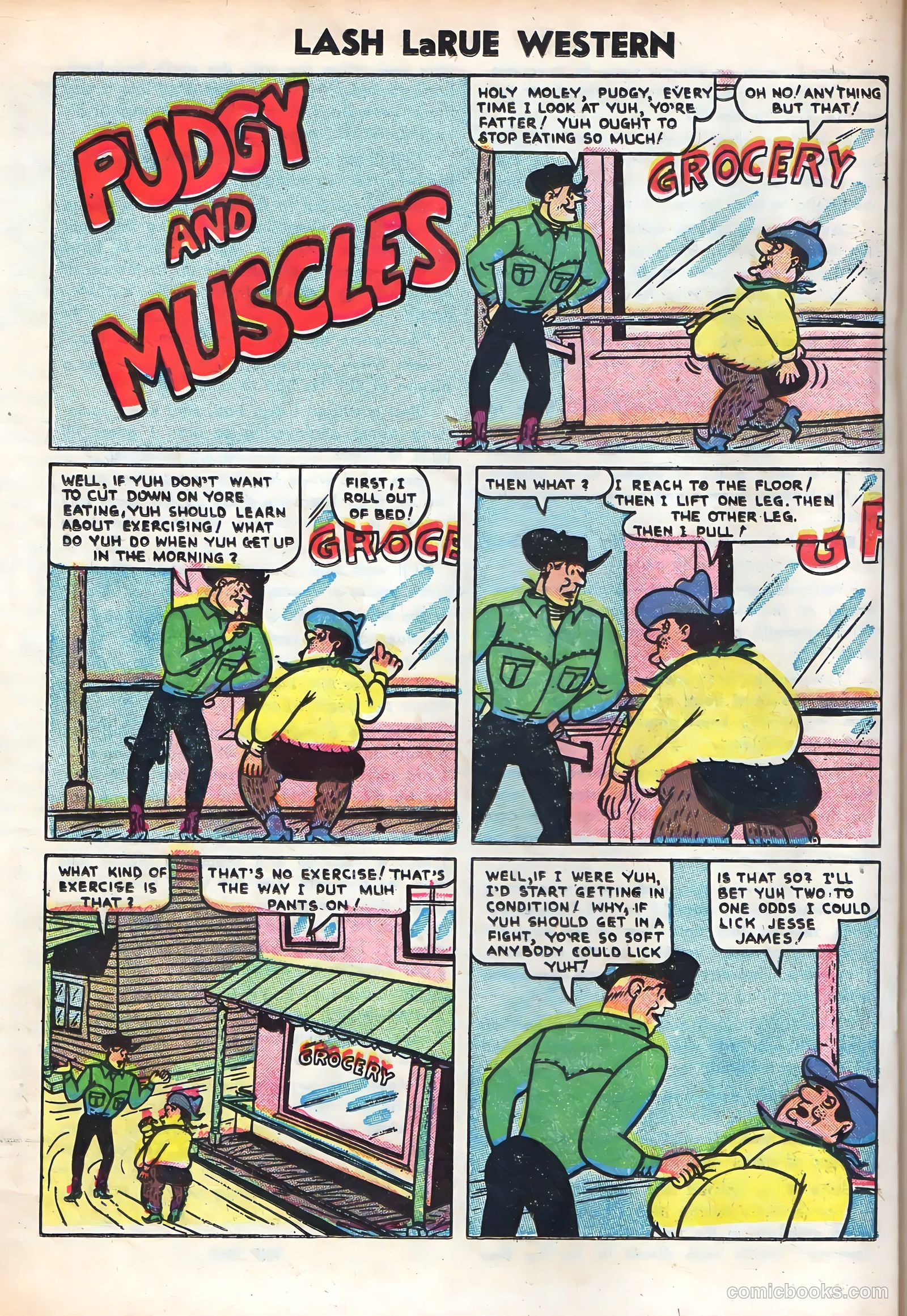 Lash La Rue Western #61 (1956) — page 20 of 36