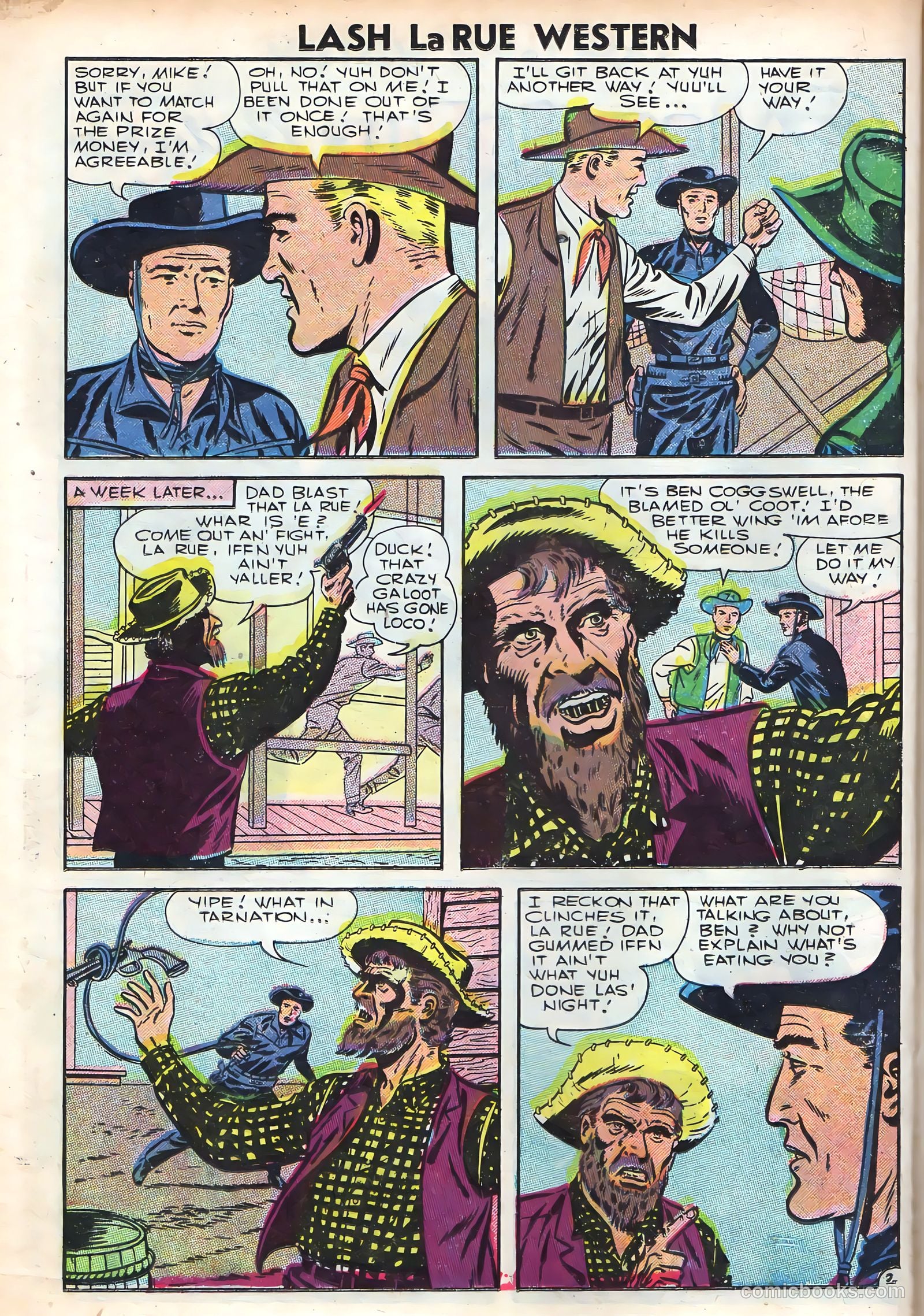 Lash La Rue Western #61 (1956) — page 24 of 36