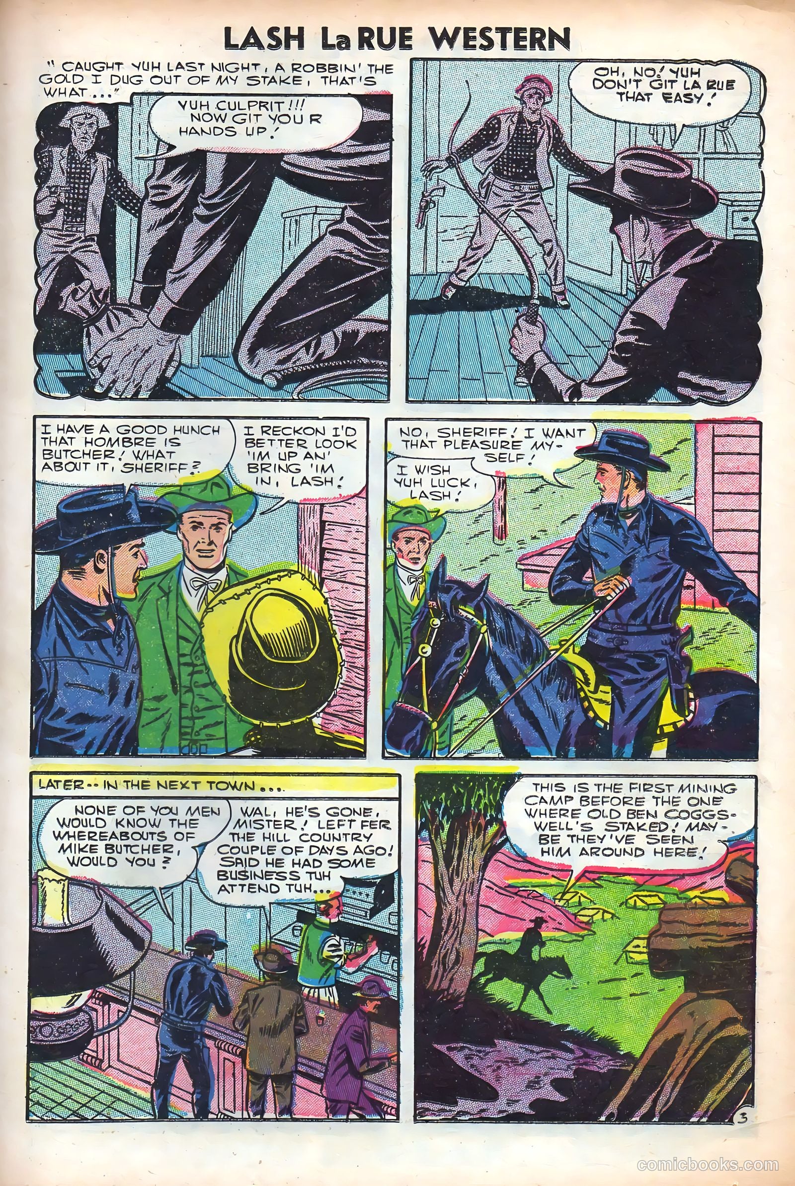 Lash La Rue Western #61 (1956) — page 25 of 36