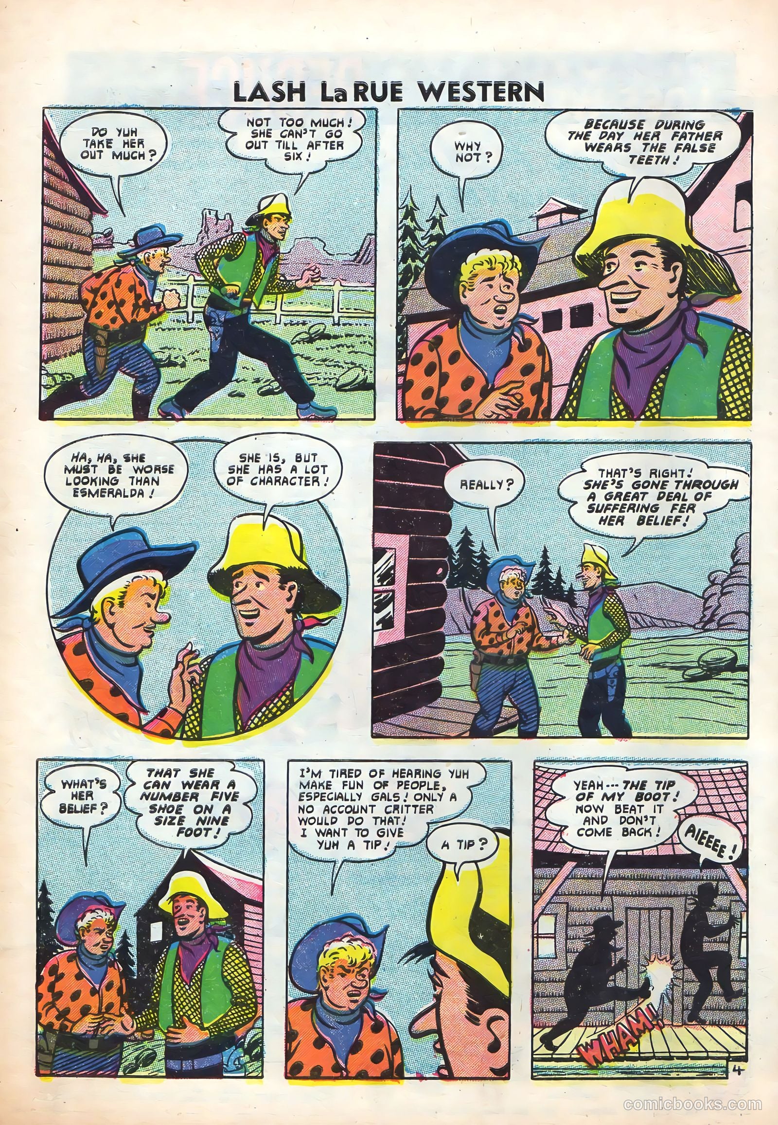 Lash La Rue Western #61 (1956) — page 32 of 36