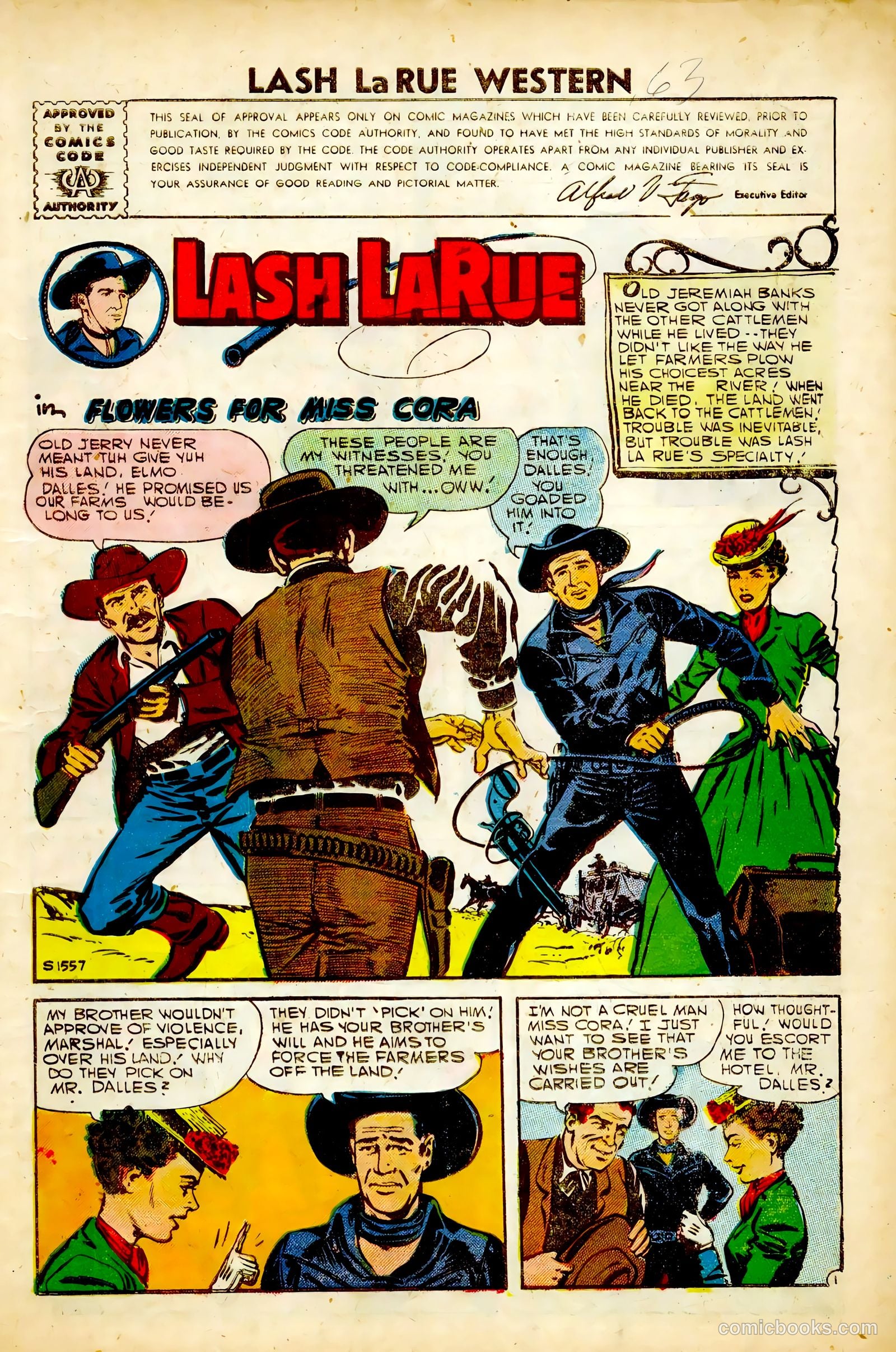 Lash La Rue Western #63 (1957) — page 3 of 36