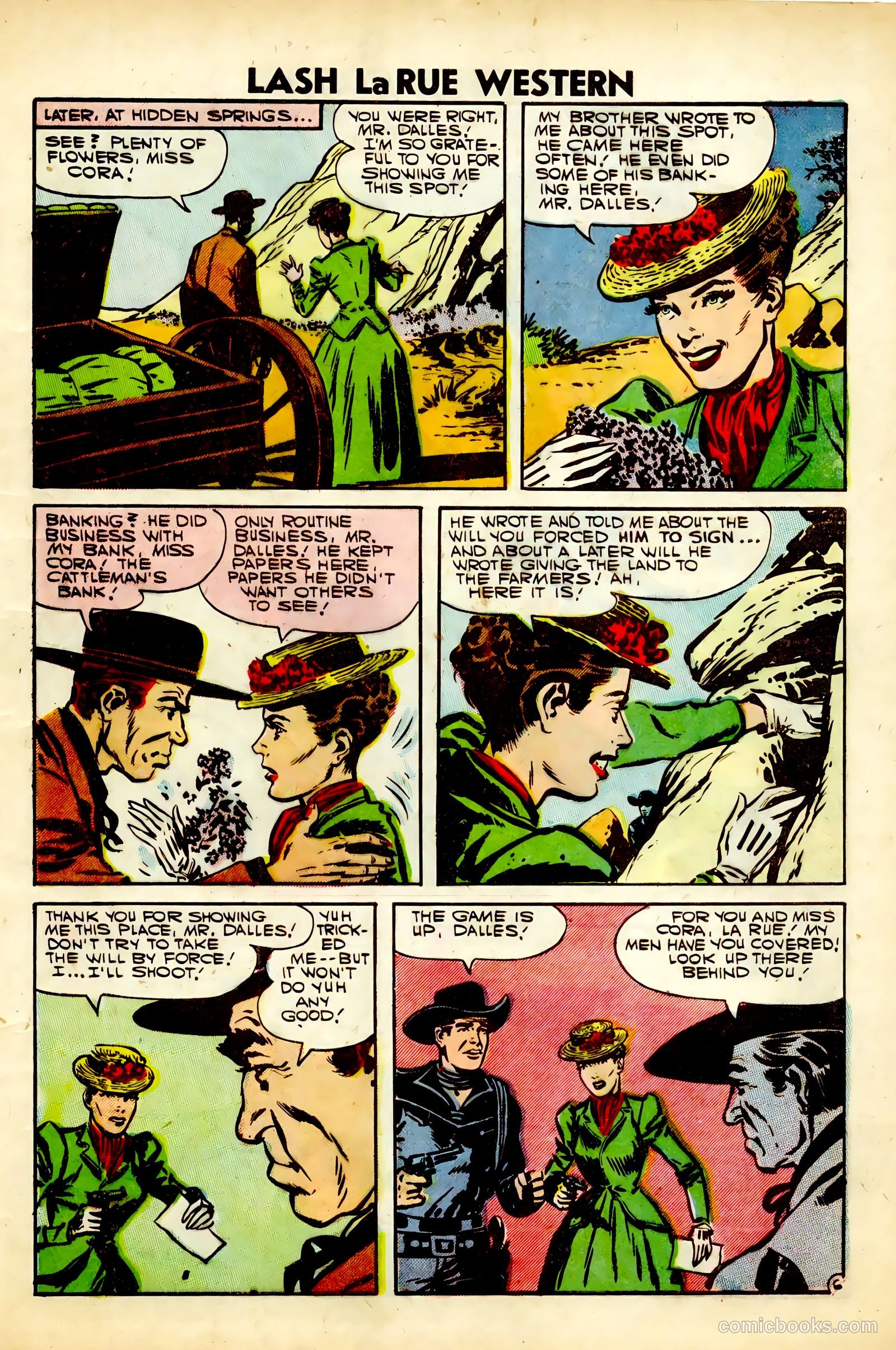 Lash La Rue Western #63 (1957) — page 9 of 36