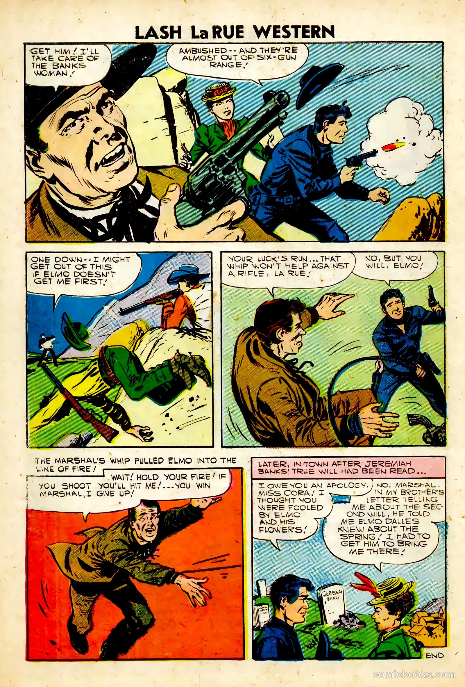 Lash La Rue Western #63 (1957) — page 10 of 36