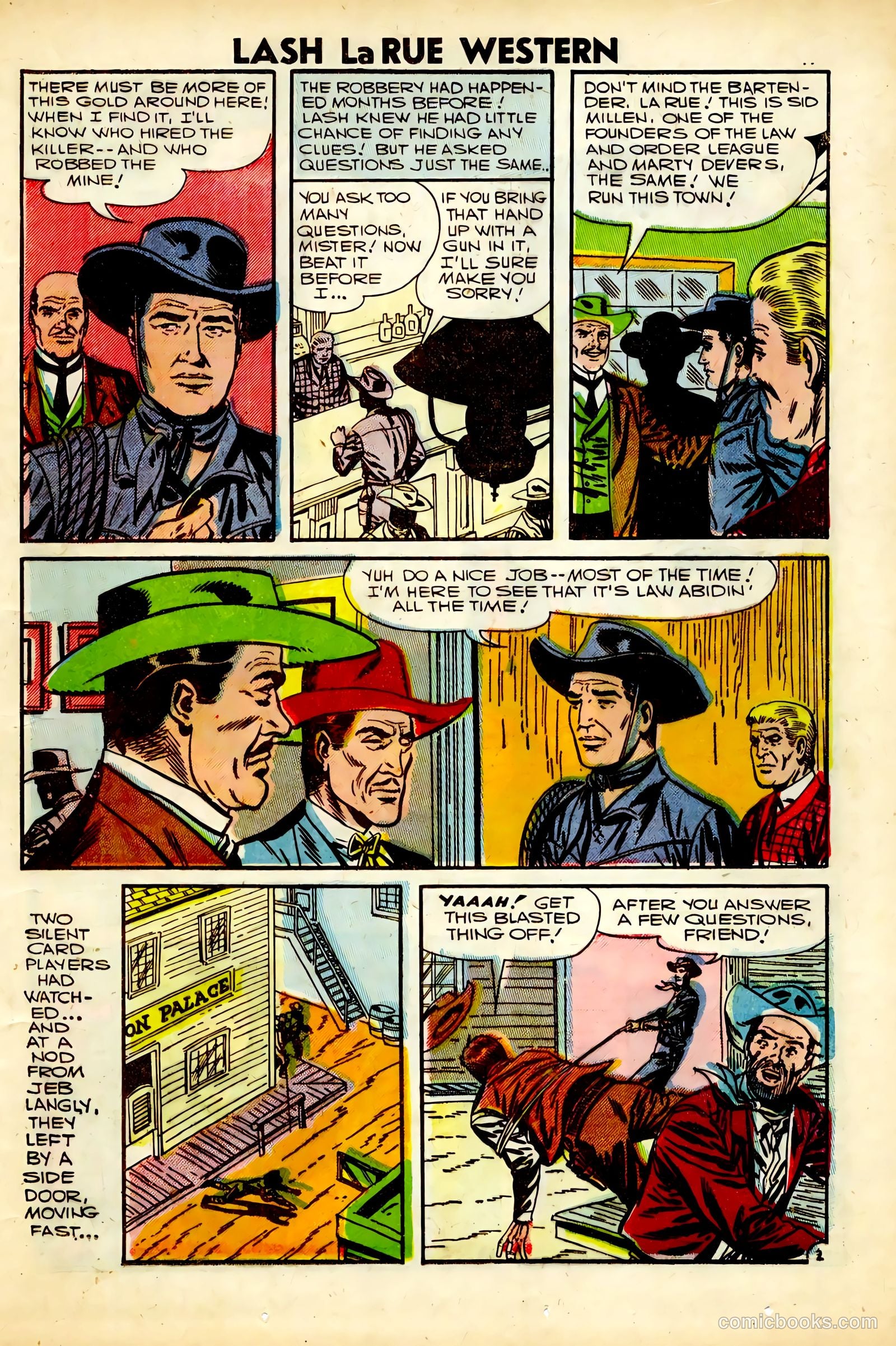 Lash La Rue Western #63 (1957) — page 13 of 36