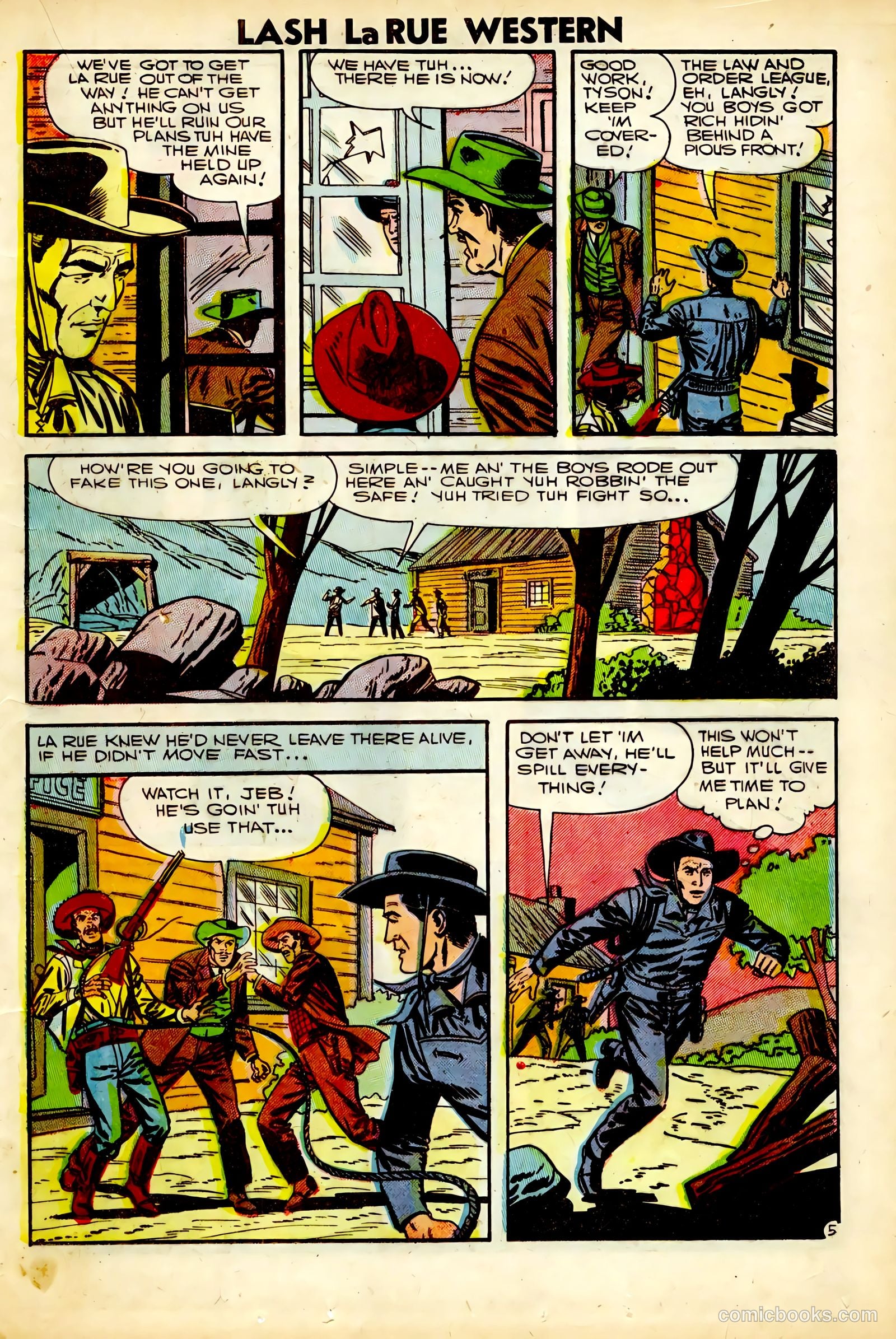 Lash La Rue Western #63 (1957) — page 17 of 36