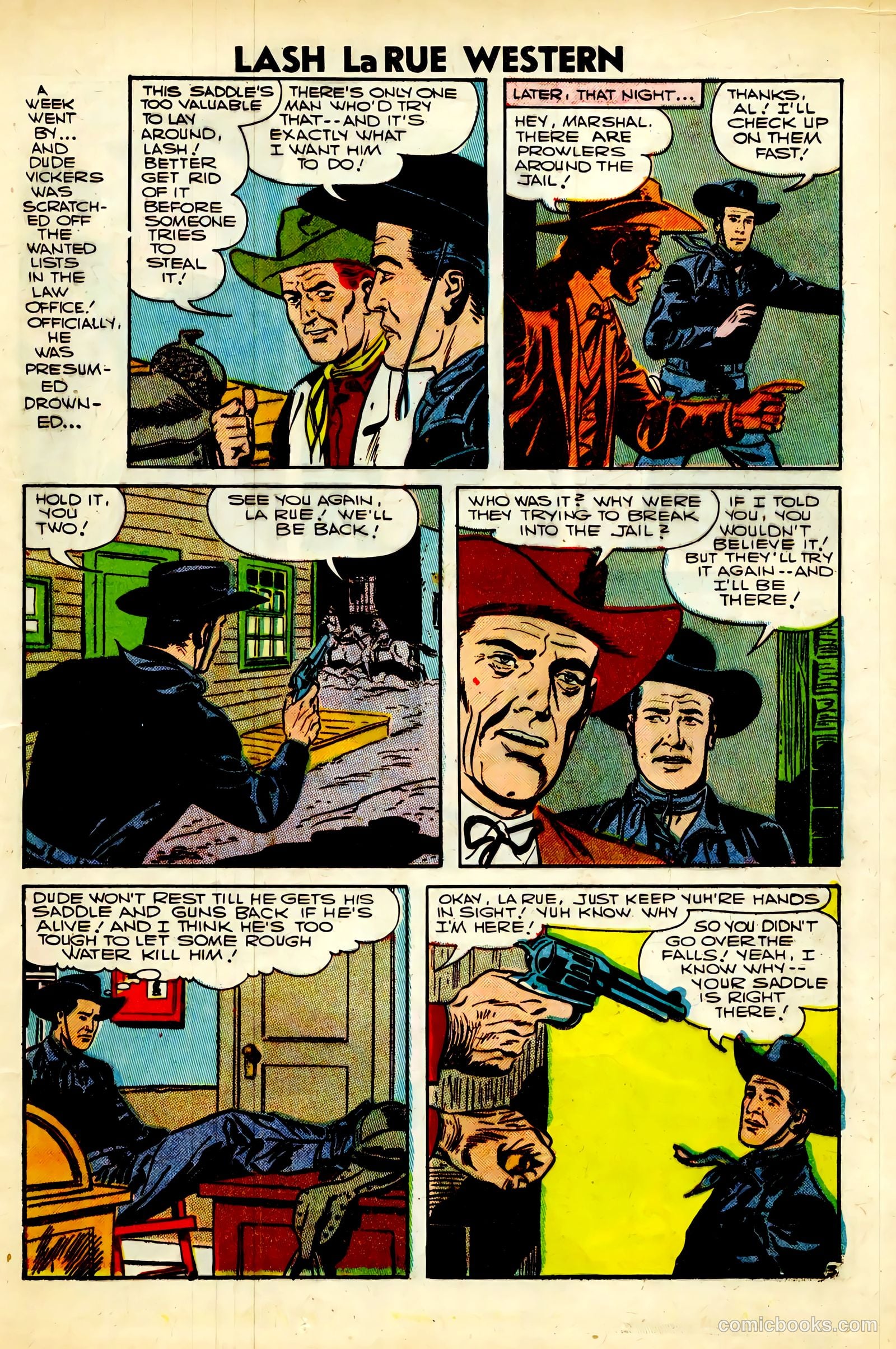 Lash La Rue Western #63 (1957) — page 25 of 36