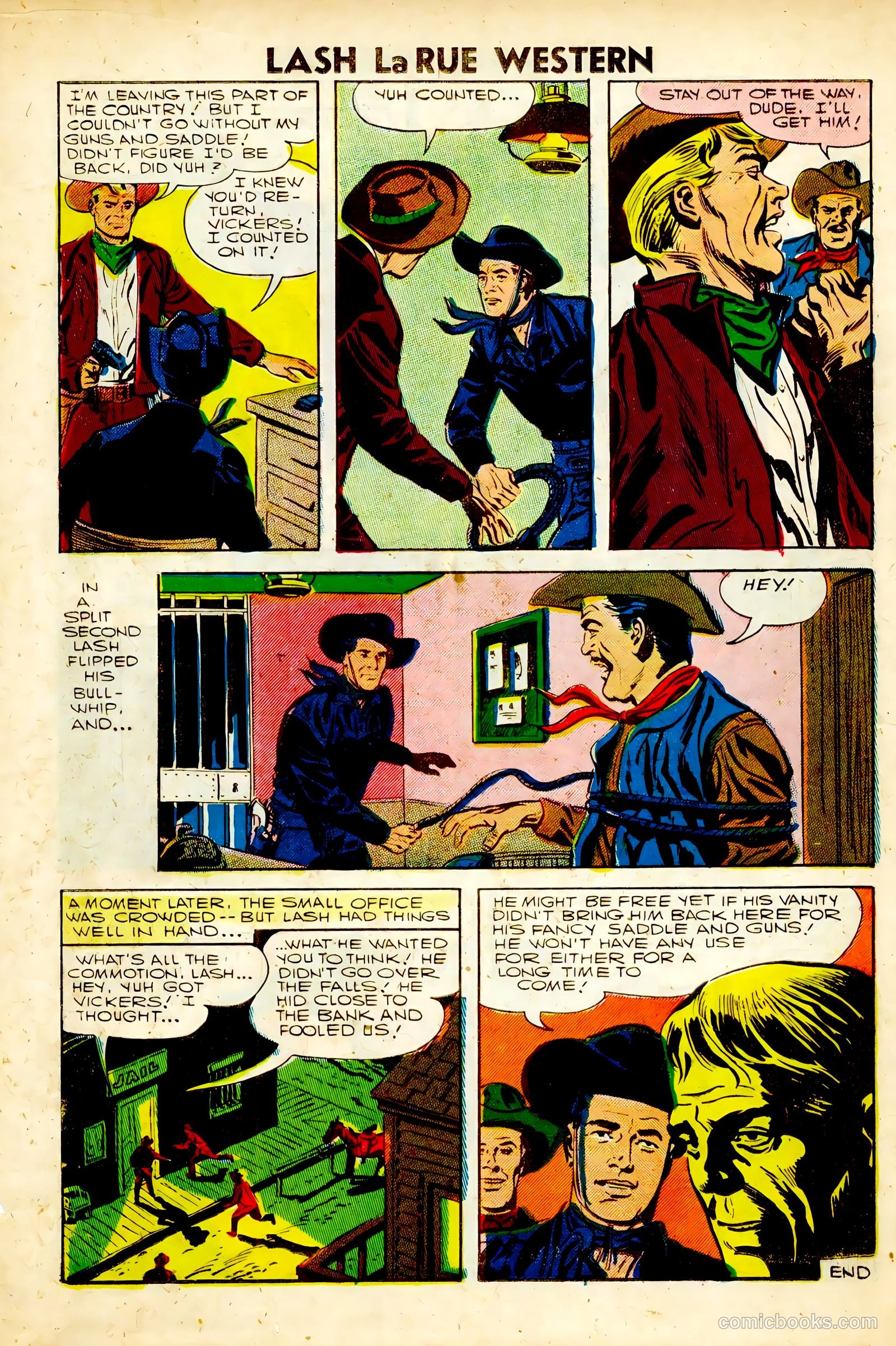 Lash La Rue Western #63 (1957) — page 26 of 36