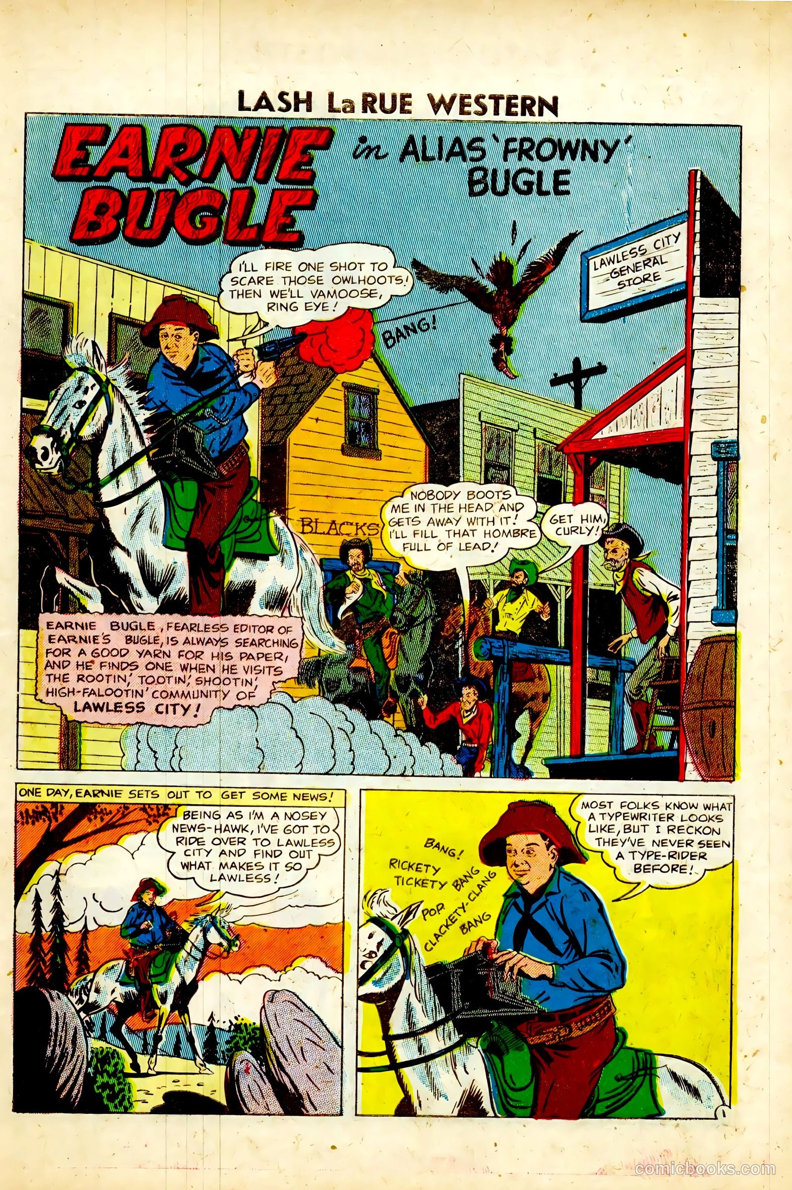 Lash La Rue Western #63 (1957) — page 27 of 36