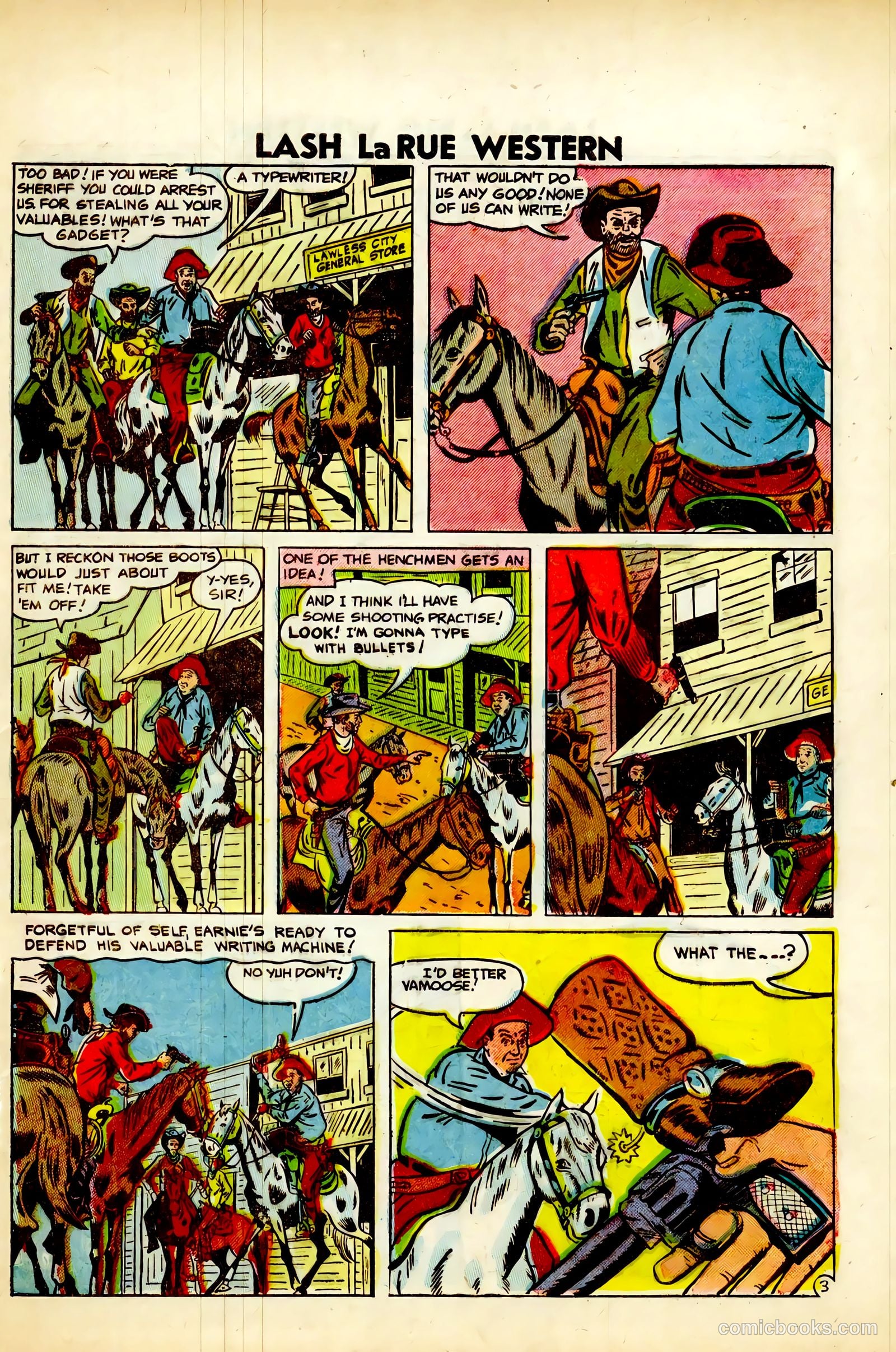 Lash La Rue Western #63 (1957) — page 29 of 36