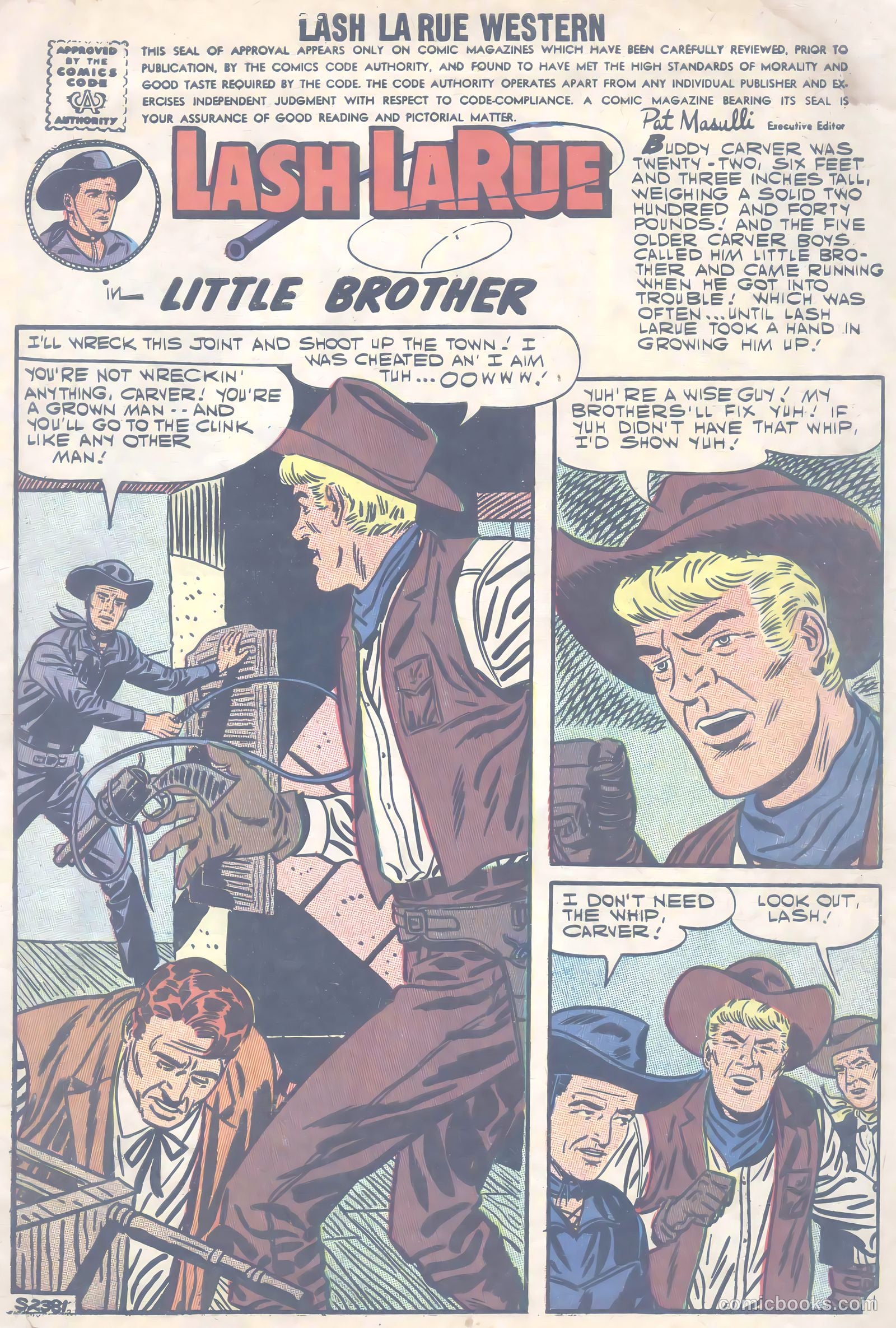 Lash La Rue Western #66 (1957) — page 4 of 37